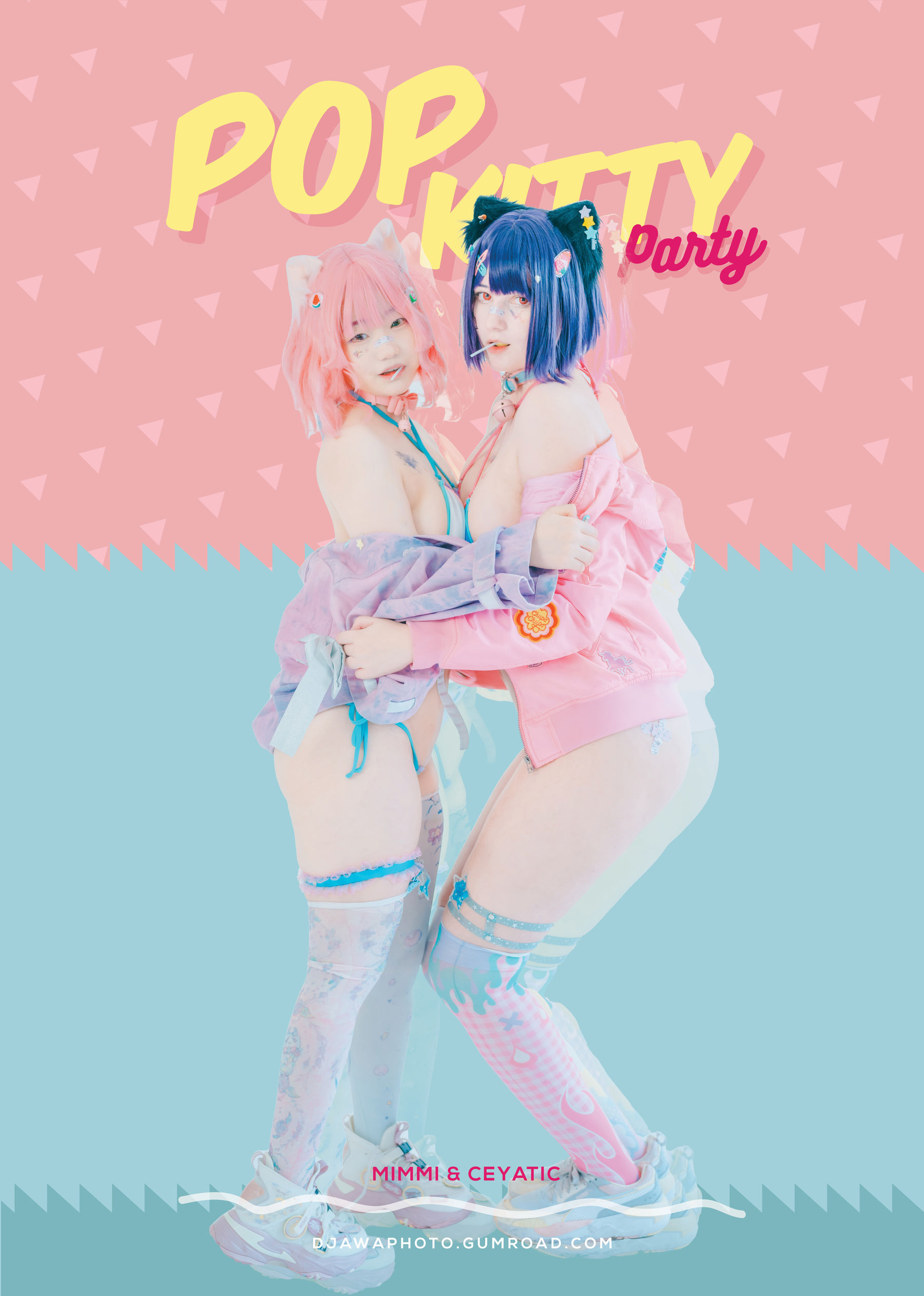 [DJAWA] Mimmi × Ceyatic – Pop Kitty Party [124P] 2024-01-09 18:18:11-秀人网