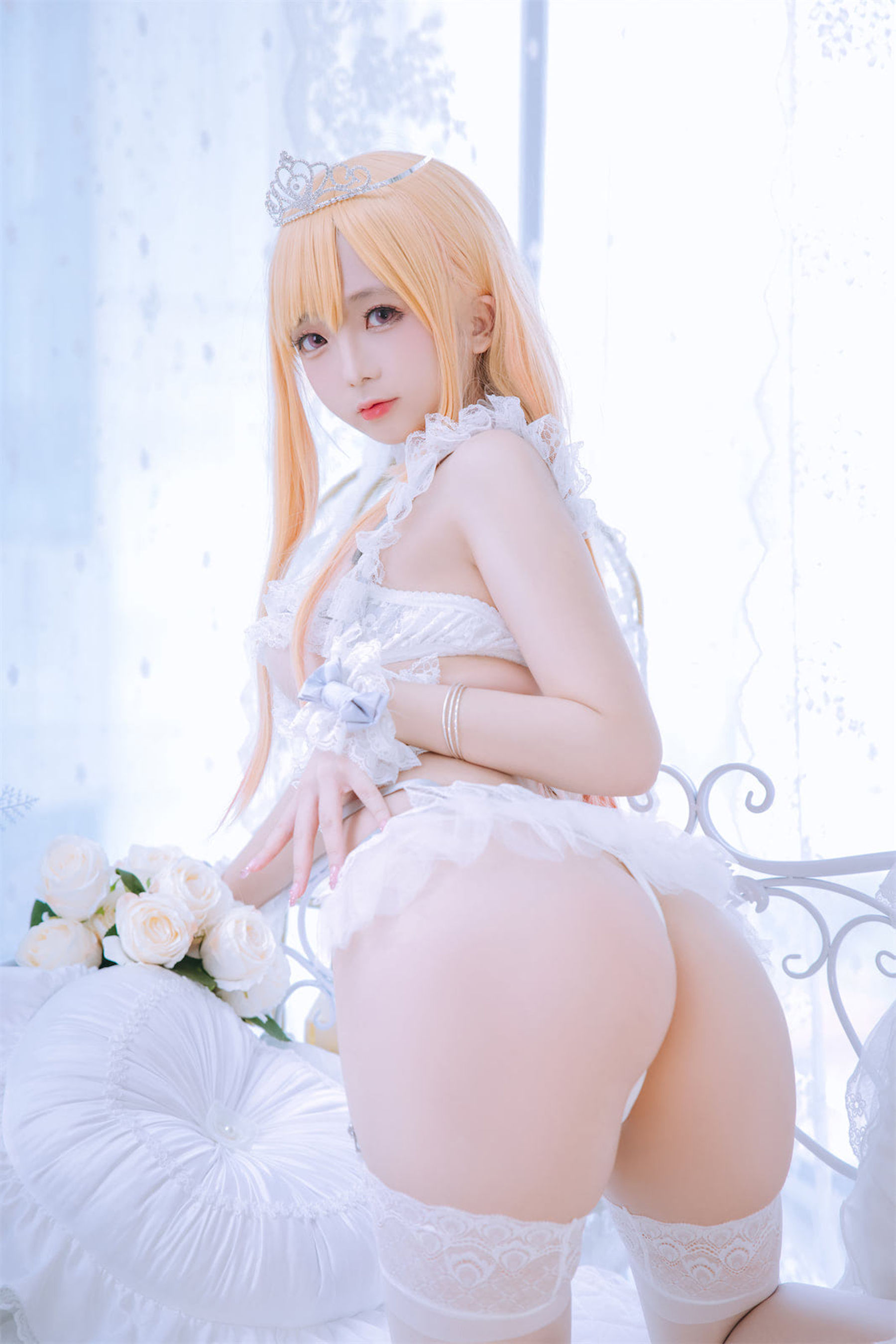 Cosplay日奈娇 – 喜多川海梦 花嫁 [71P] 插图8