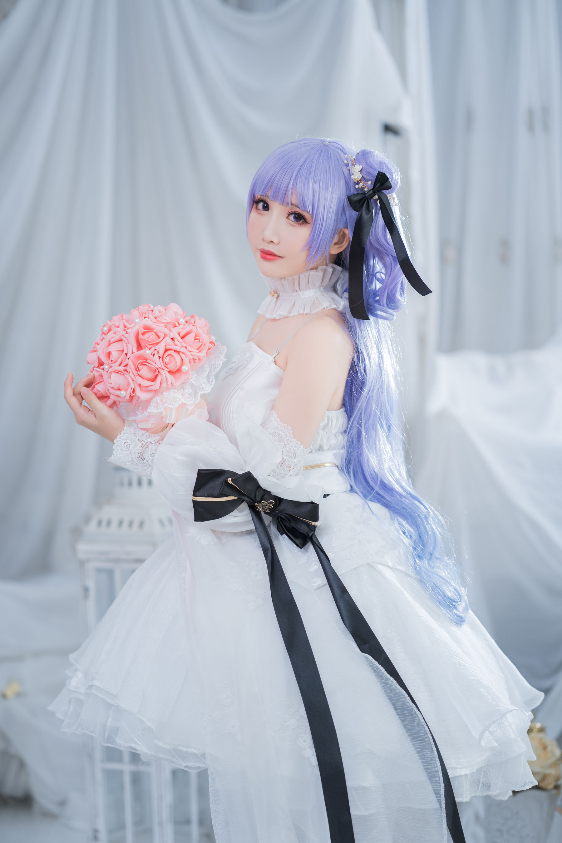 [Cosplay写真] 可爱人气Coser面饼仙儿 – 独角兽婚纱 [14P] 插图3