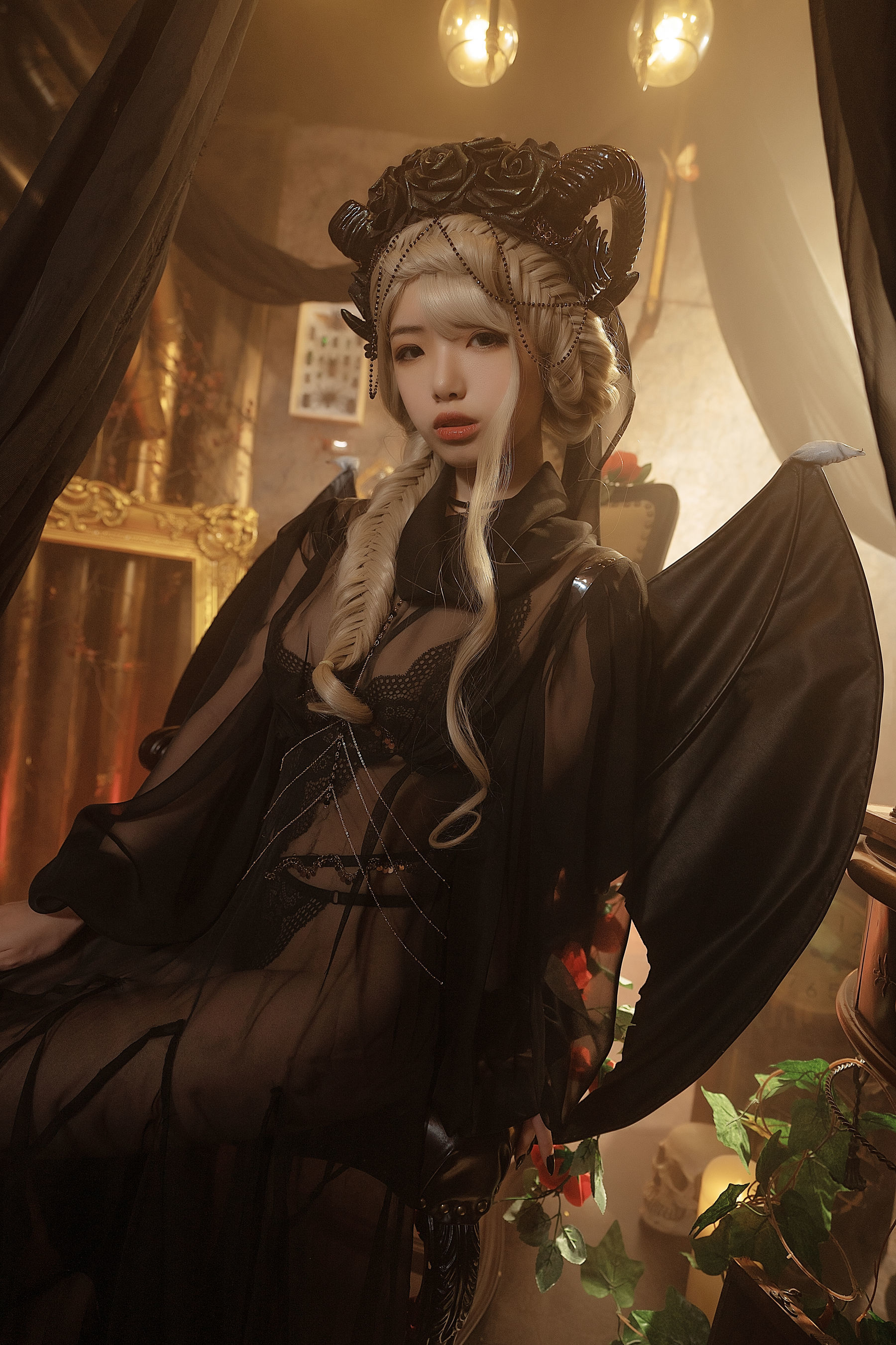 [萝莉COS] 雯妹 – 魅魔 gothic devil [16P] 插图2