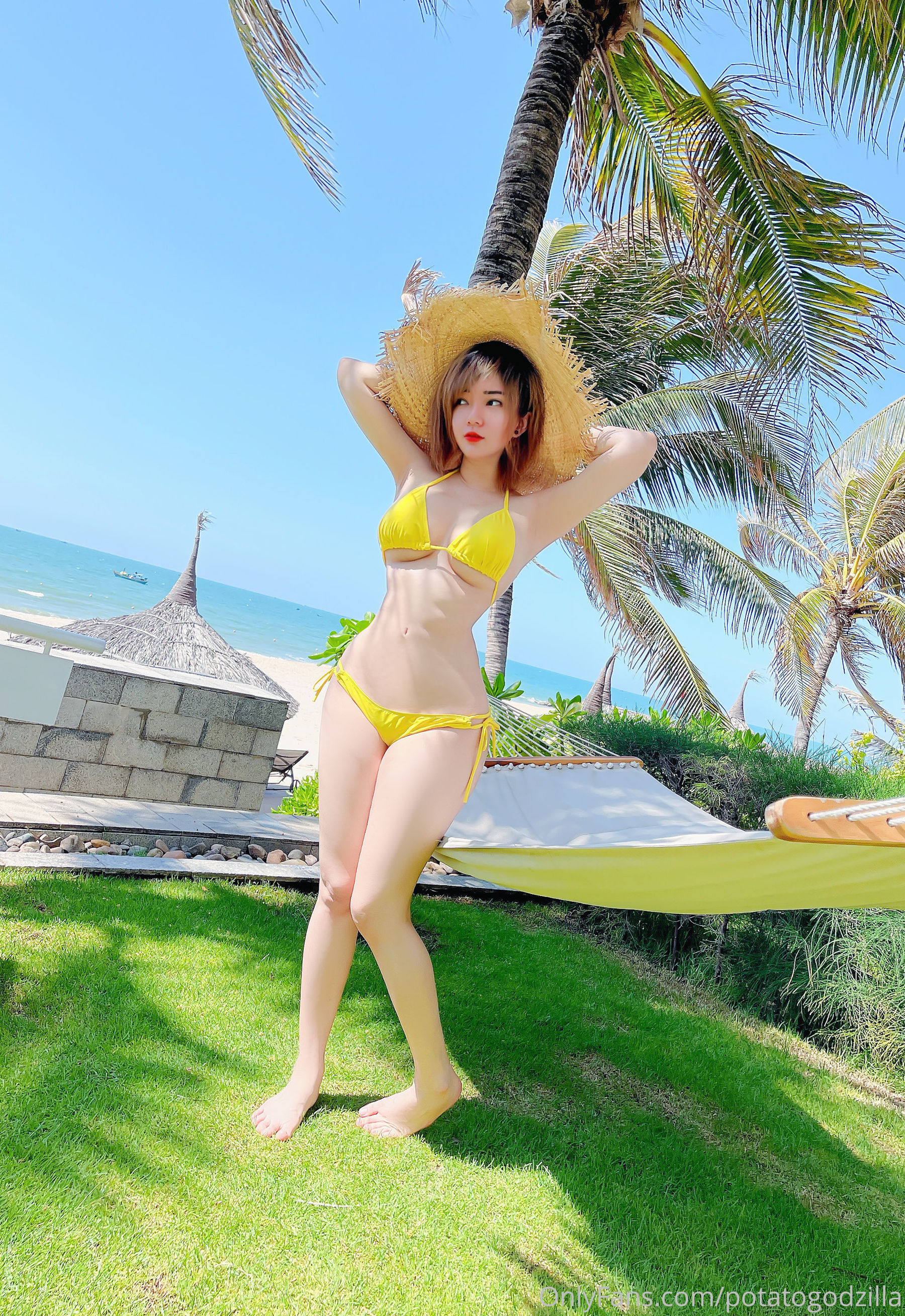 Coser小姐姐Potato Godzilla – Yellow Bikini [25P] 插图9