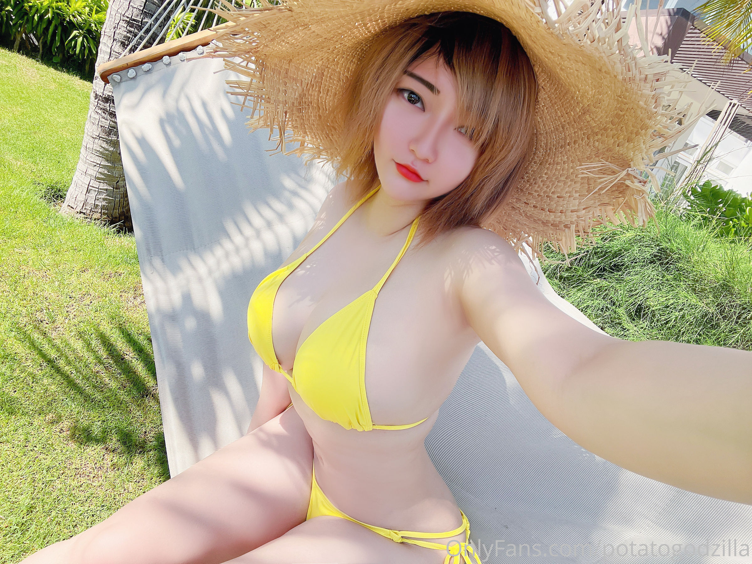 Coser小姐姐Potato Godzilla – Yellow Bikini [25P] 插图10