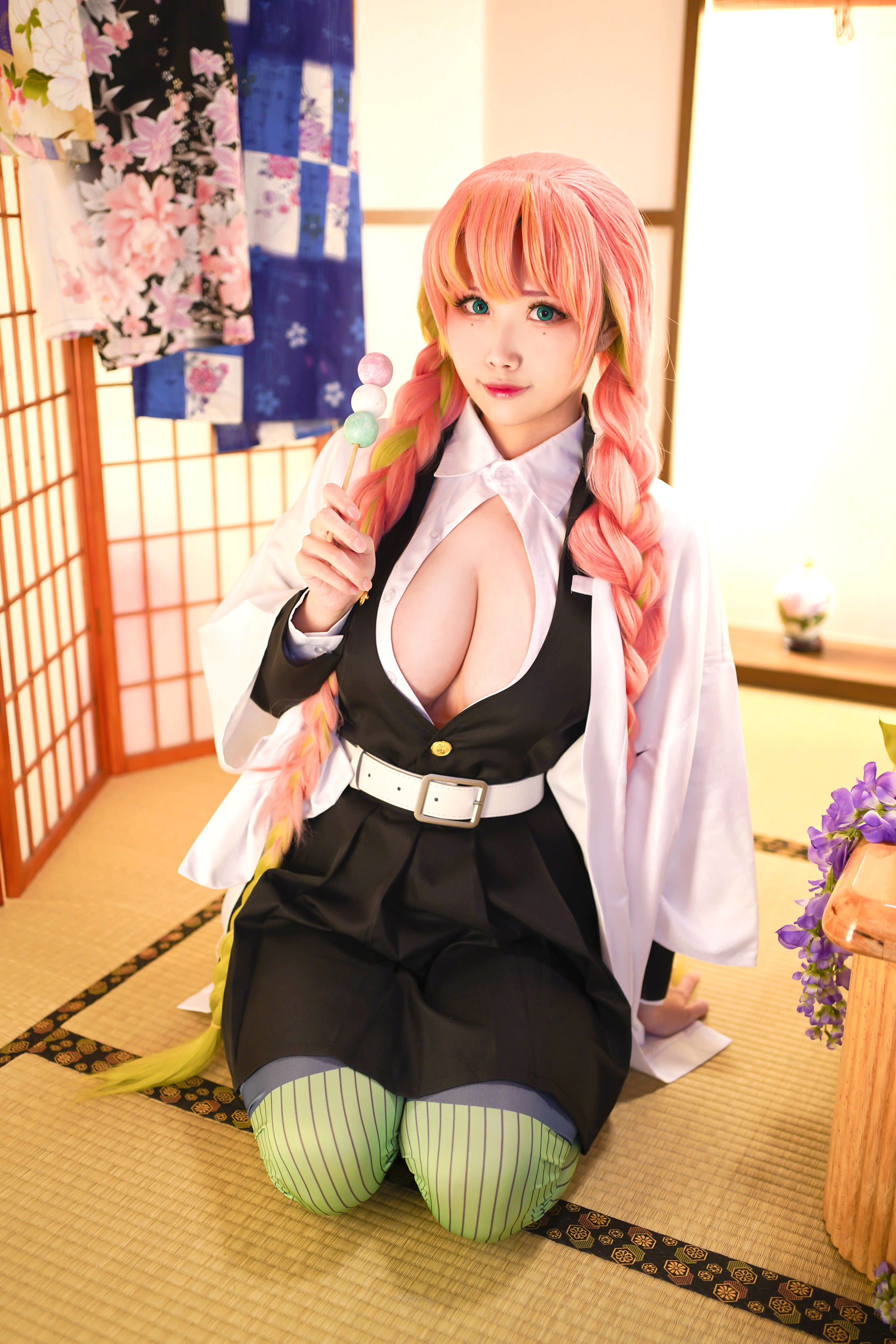 [Cosplay写真] Coser萱-KaYa – 鬼灭之刃 甘露寺 [35P] 插图8