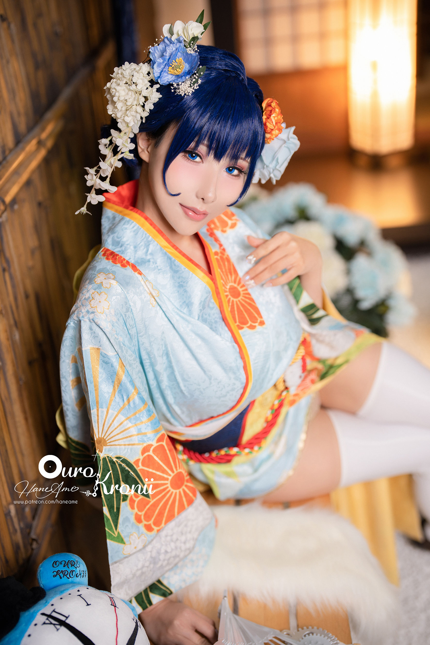 Hane Ame 雨波 – Hololive Kronii 時間 Kimono [26P] 插图10