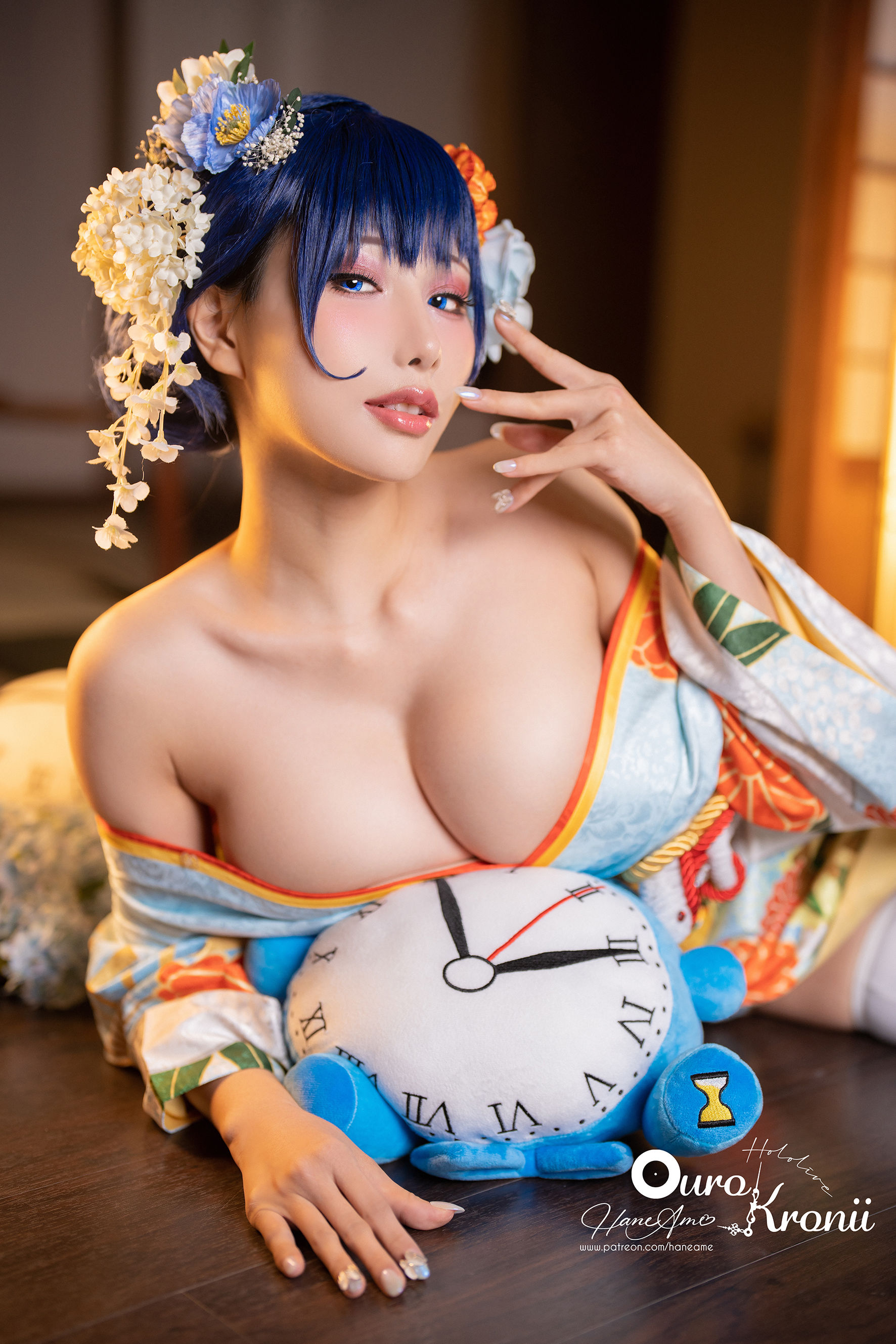 Hane Ame 雨波 – Hololive Kronii 時間 Kimono [26P] 插图5