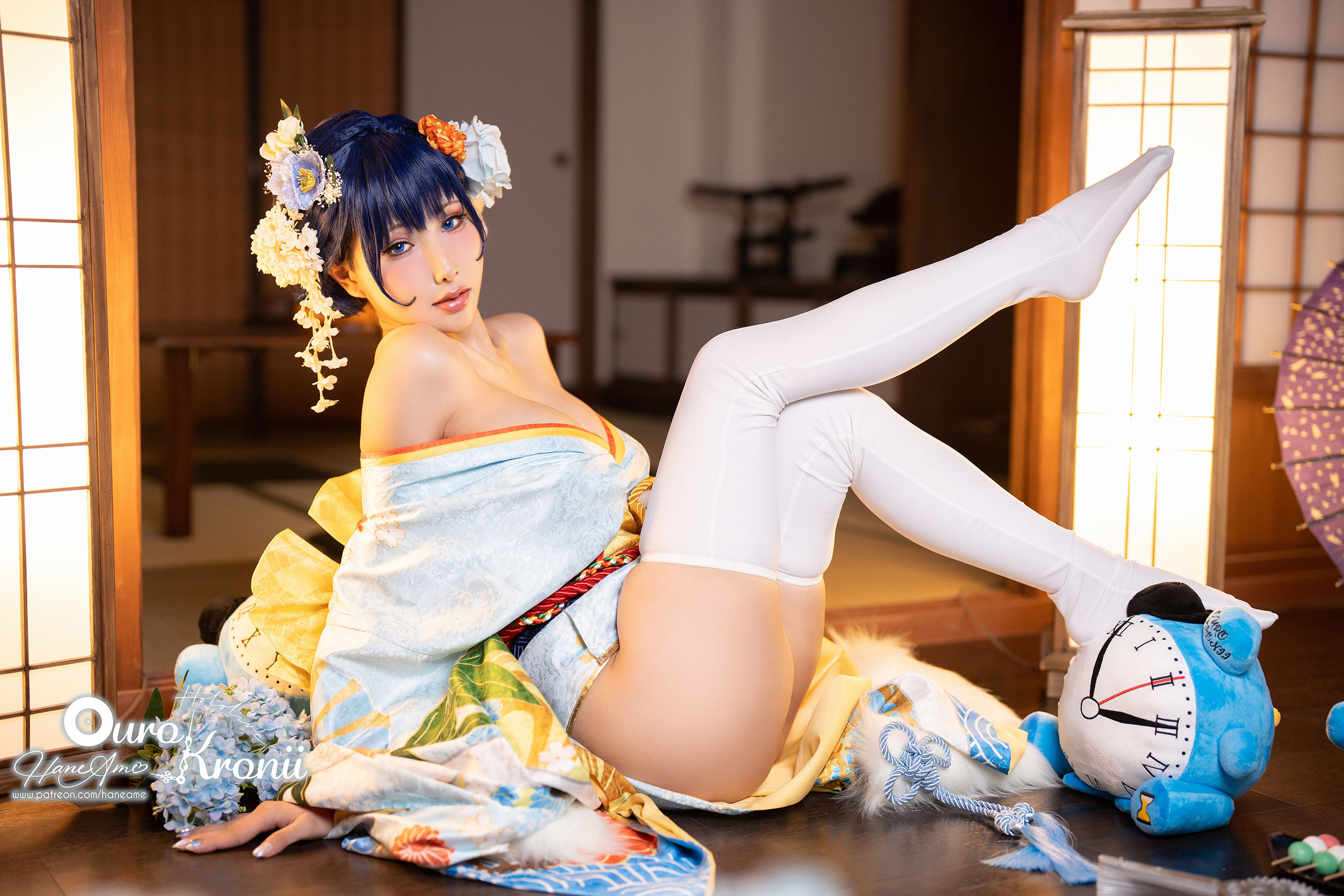 Hane Ame 雨波 – Hololive Kronii 時間 Kimono [26P] 插图3