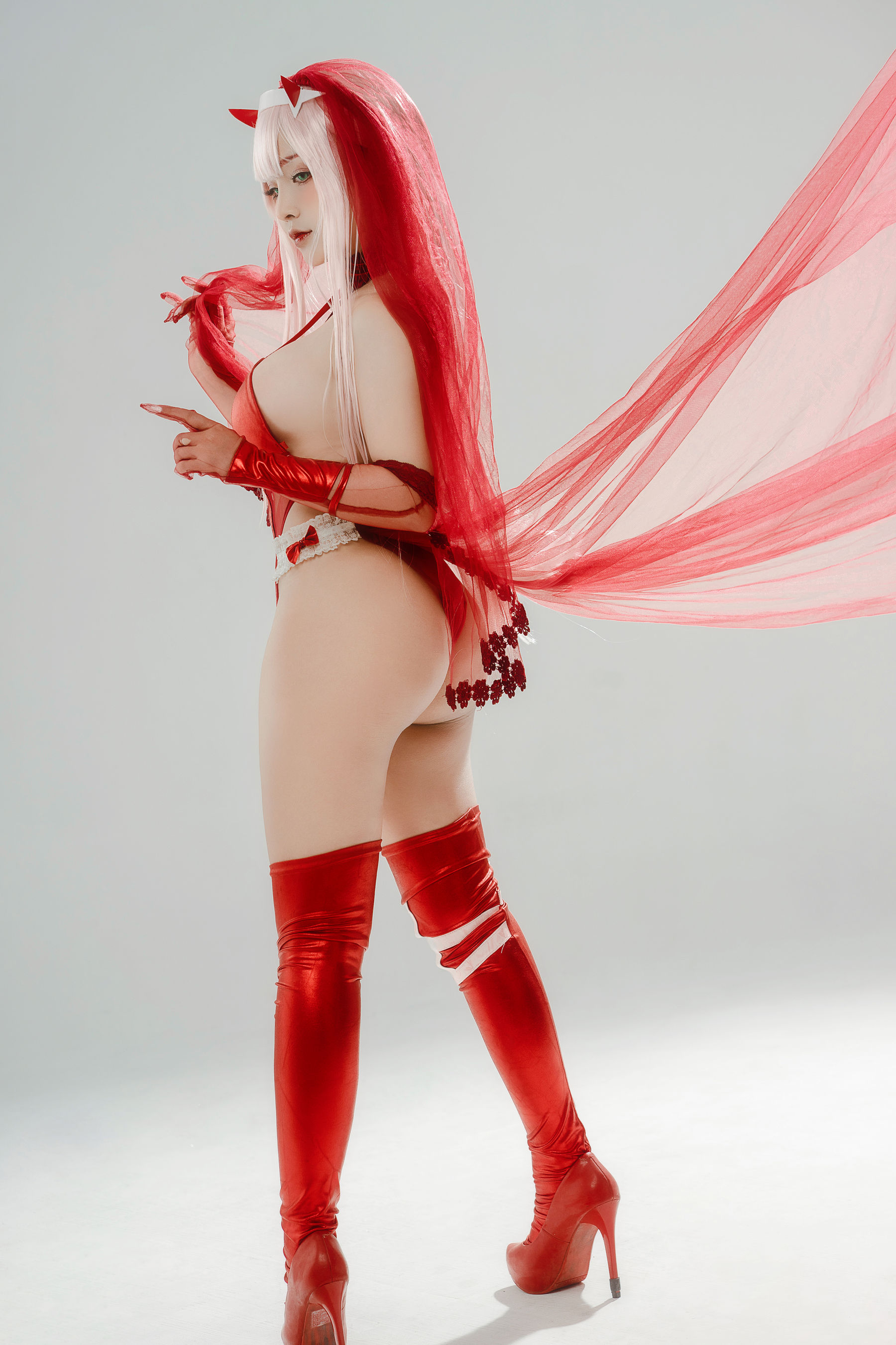 Sayo Momo – Zero Two Wedding Dress [21P] 插图3