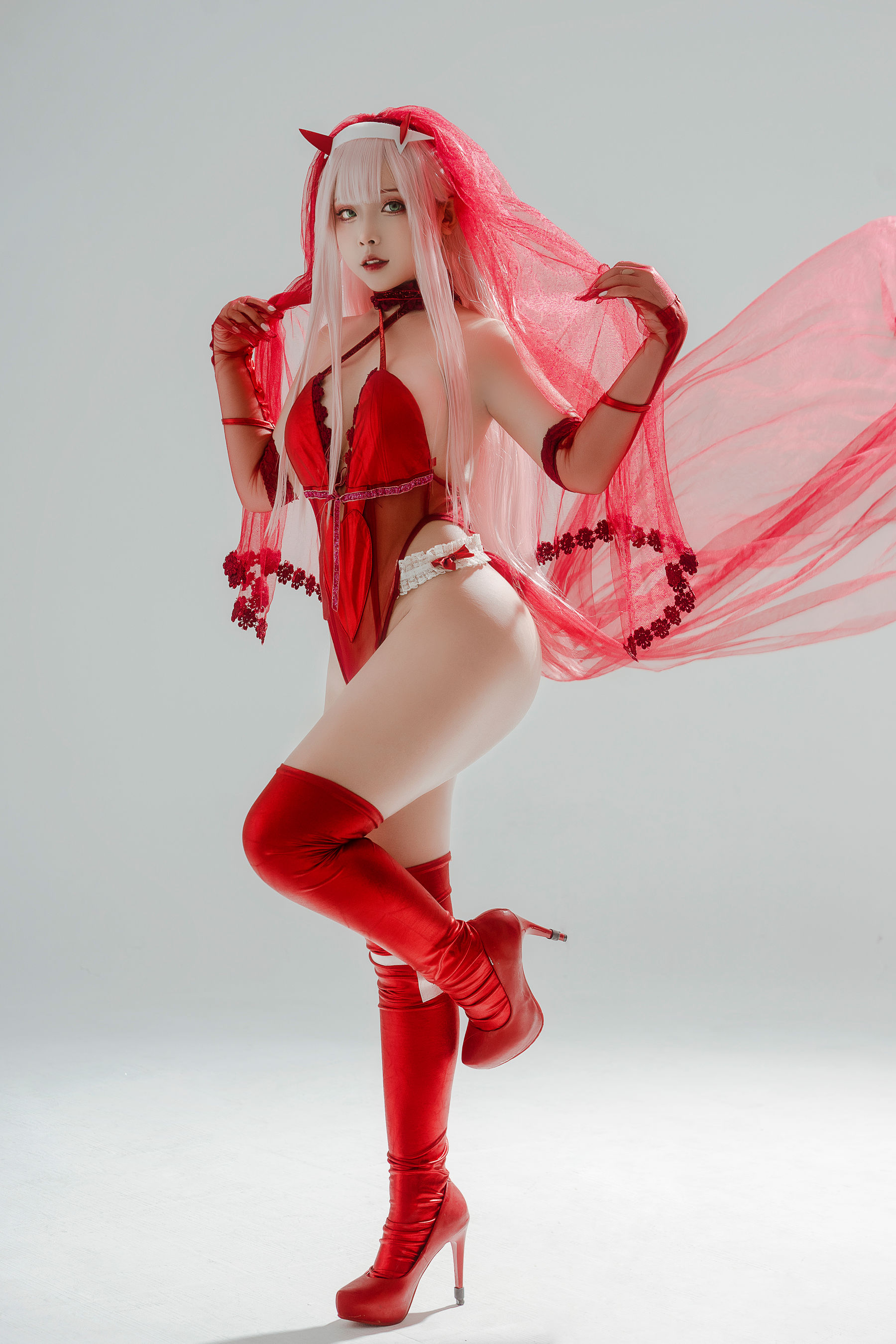 Sayo Momo – Zero Two Wedding Dress [21P] 插图2