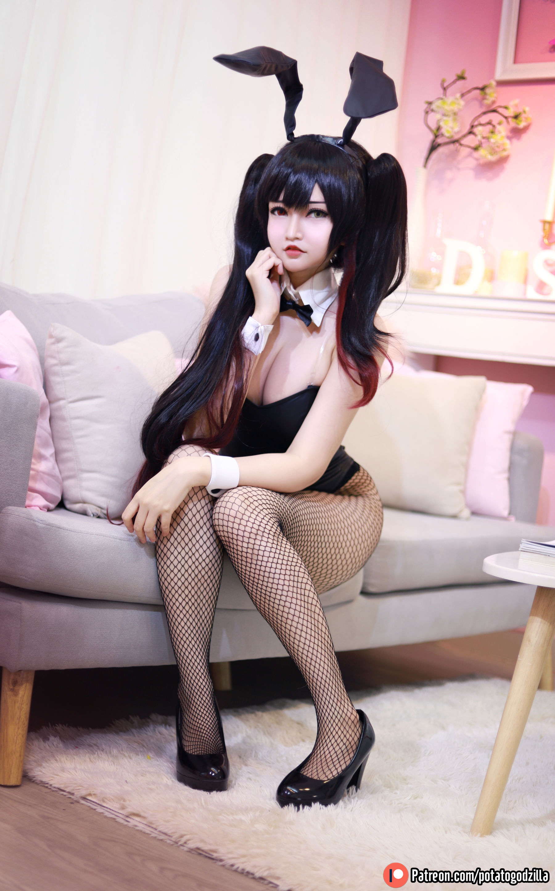 Coser小姐姐Potato Godzilla – Kurumi Tokisaki Bunny Girl [35P] 插图4