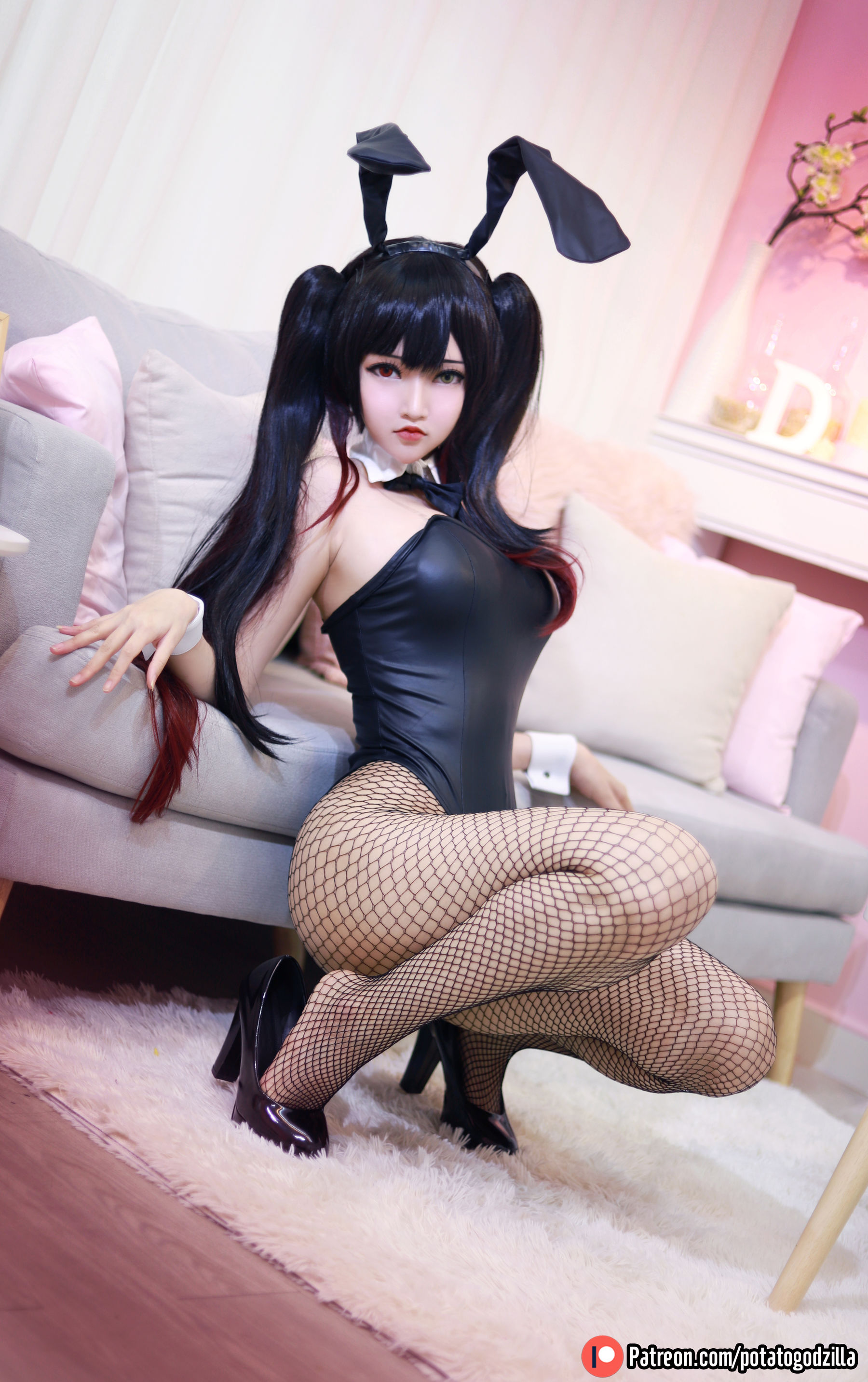 Coser小姐姐Potato Godzilla – Kurumi Tokisaki Bunny Girl [35P] 插图5