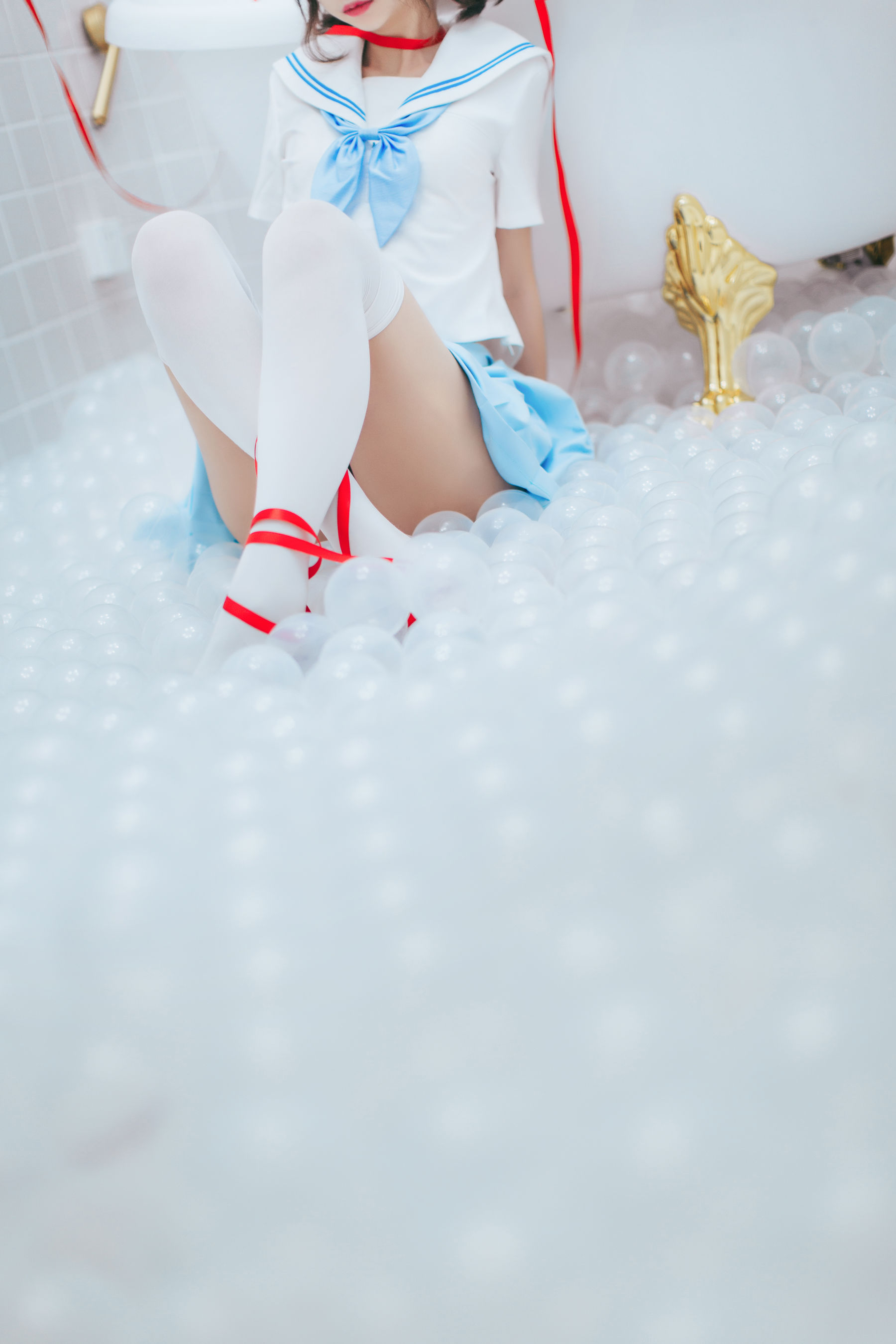 [Cosplay写真] 疯猫ss – 浴室JK [21P] 插图4