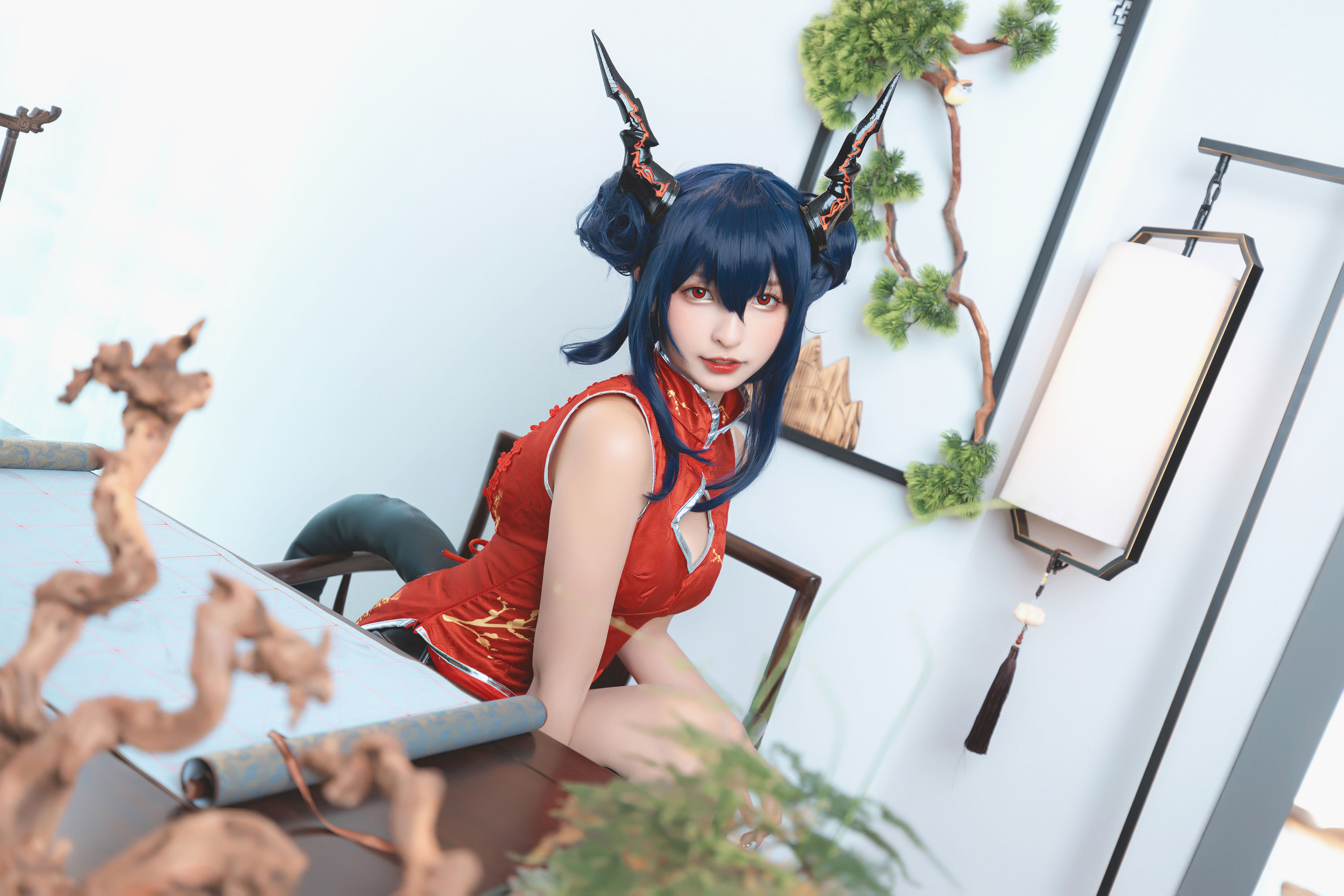 [Cosplay写真] 萝莉神楽坂真冬 – 旗袍魔女 [75P] 插图5