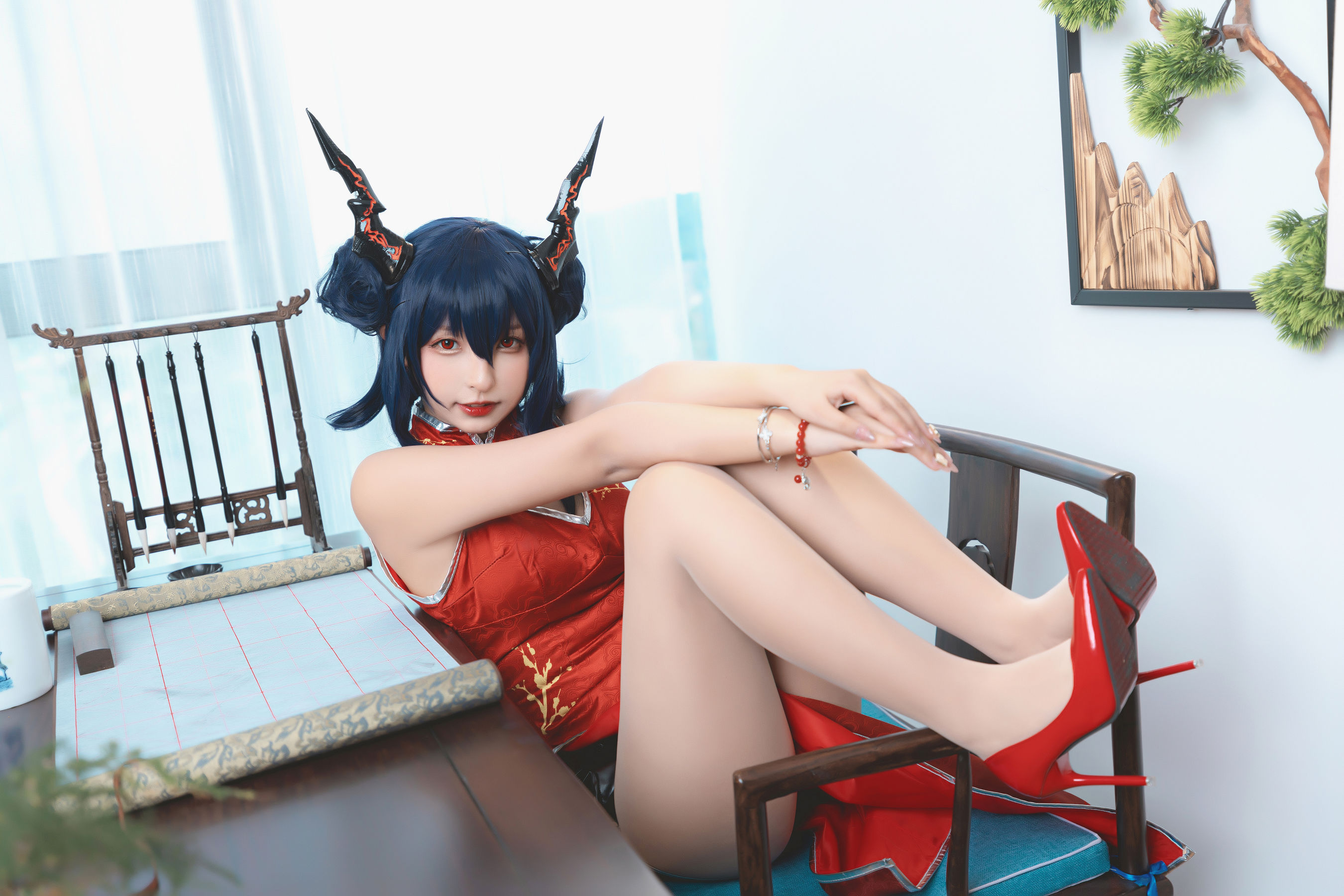 [Cosplay写真] 萝莉神楽坂真冬 – 旗袍魔女 [75P] 插图9