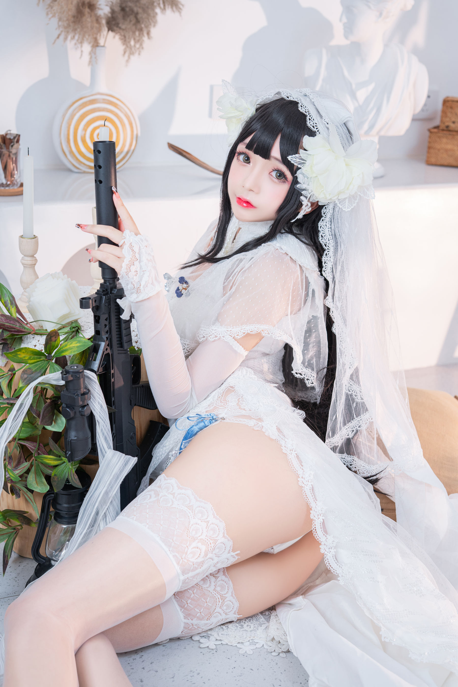 Cosplay日奈娇 – 95式婚纱 [50P] 插图3