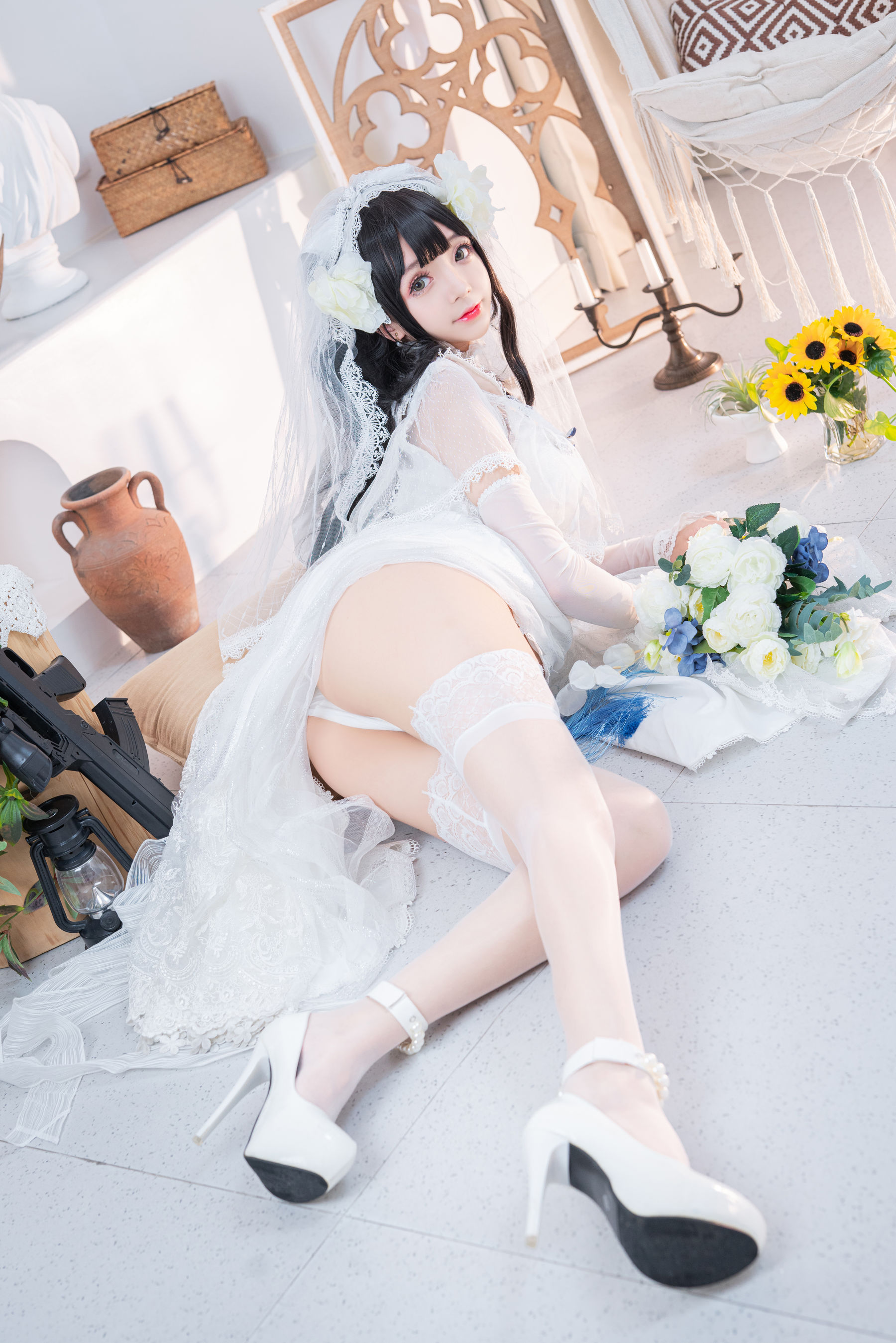 Cosplay日奈娇 – 95式婚纱 [50P] 插图8