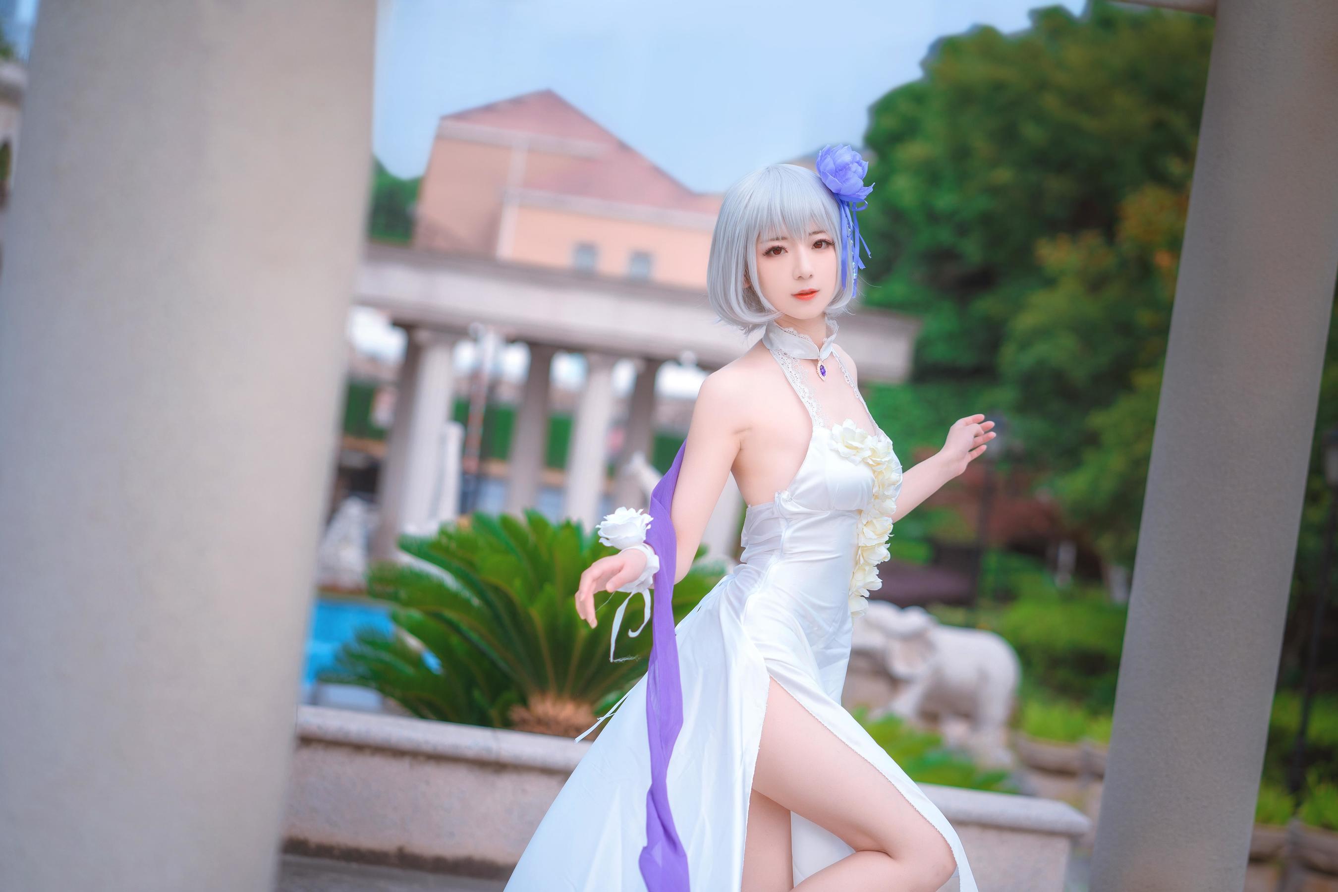 [Cosplay写真] 小姐姐弥音音ww – 天狼星 纯白蔷薇 [8P] 插图4