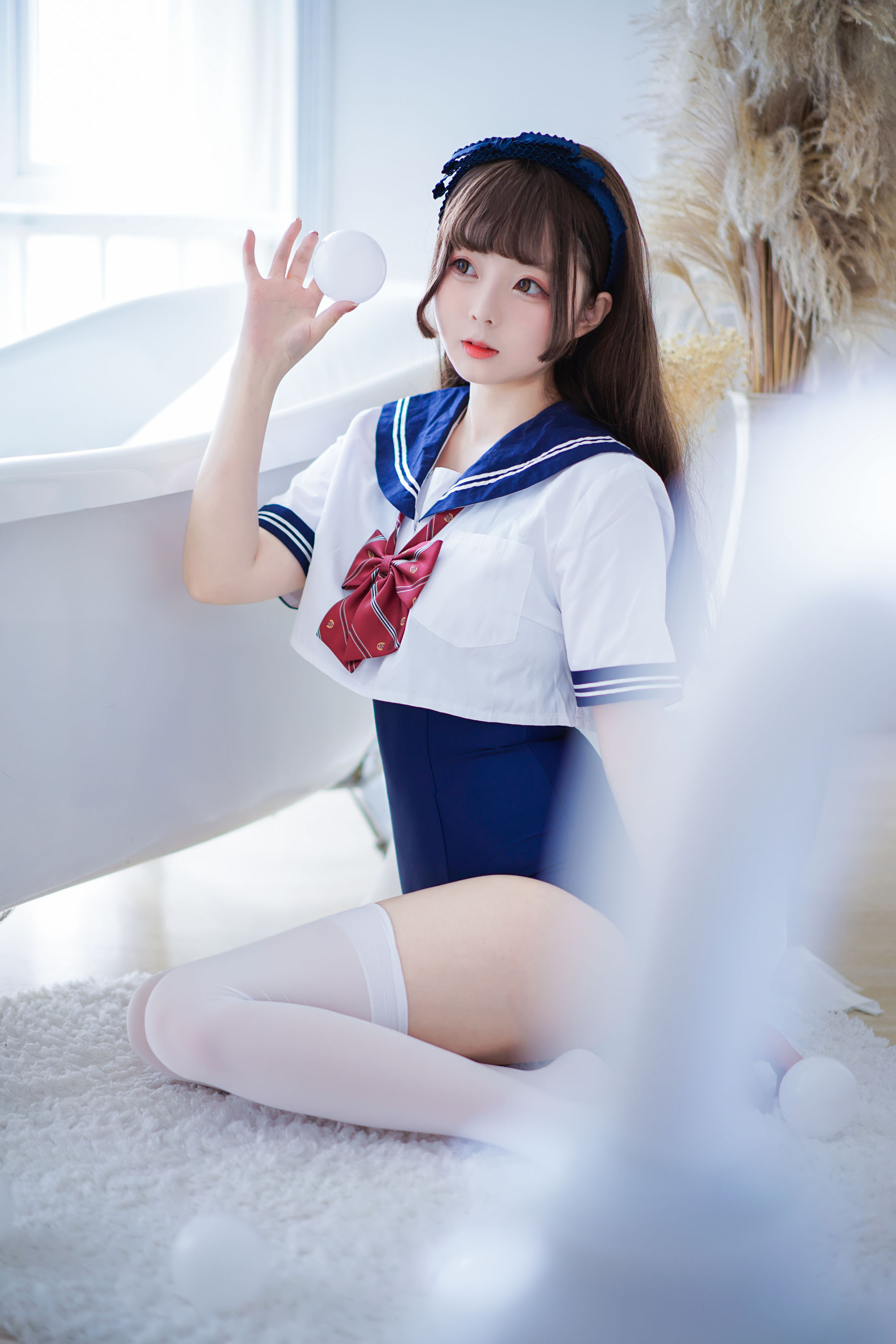 Cosplay日奈娇 – 制服死库水 [40P] 插图4