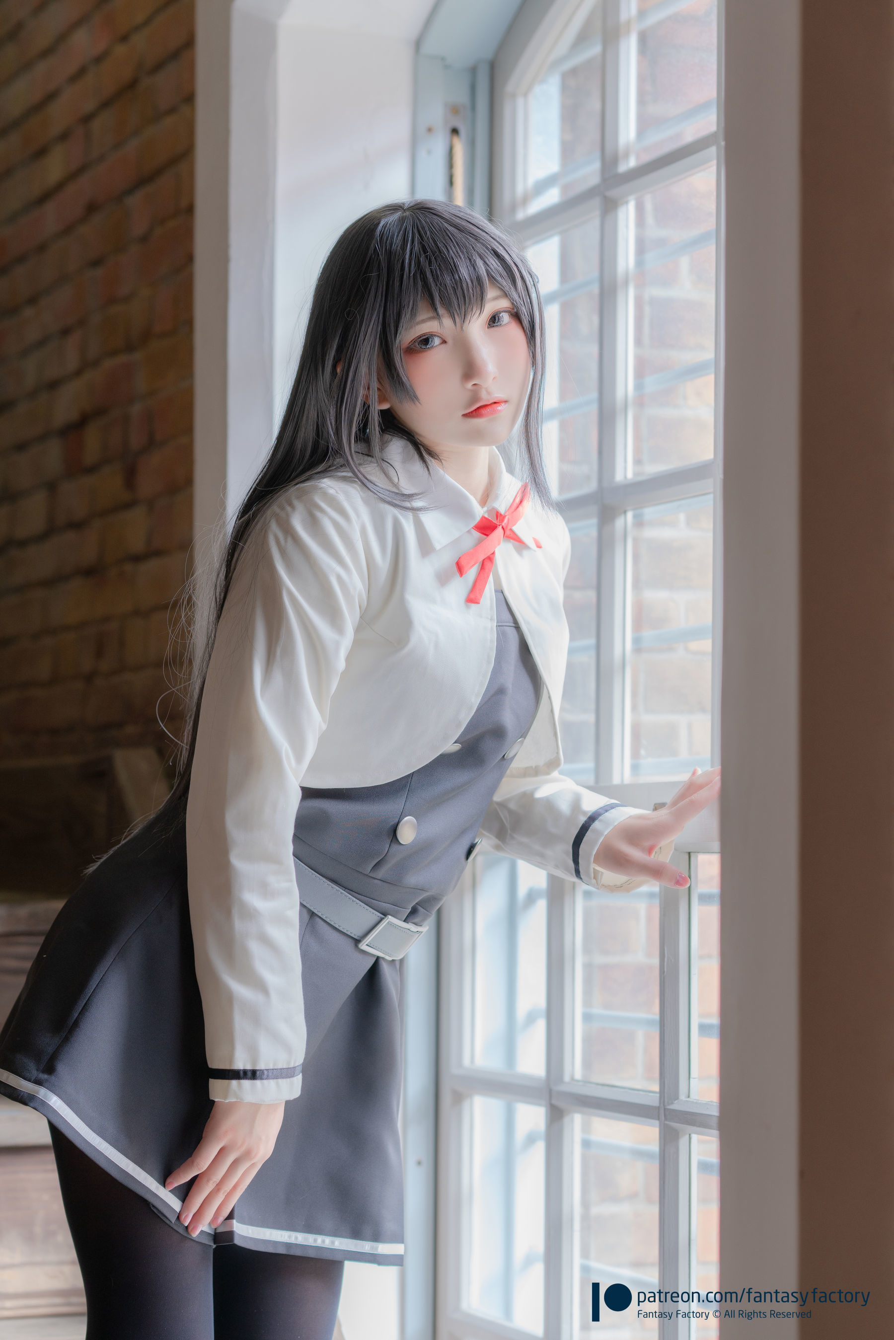 小丁Cosplay 2020.01 [Fantasy Factory] 黑丝 和服 JK [89P] 插图8