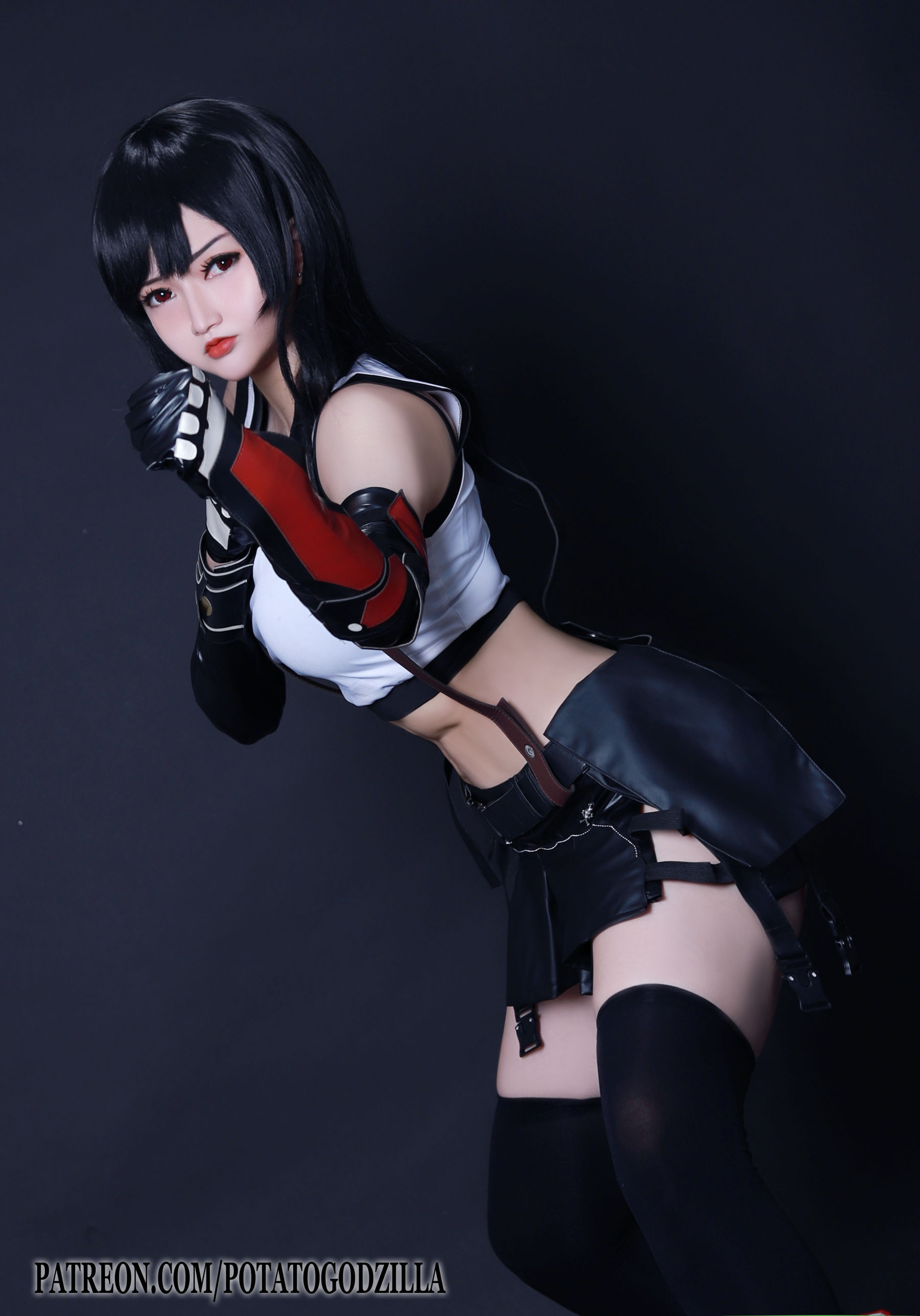 Coser小姐姐Potato Godzilla – Tifa [97P] 插图3