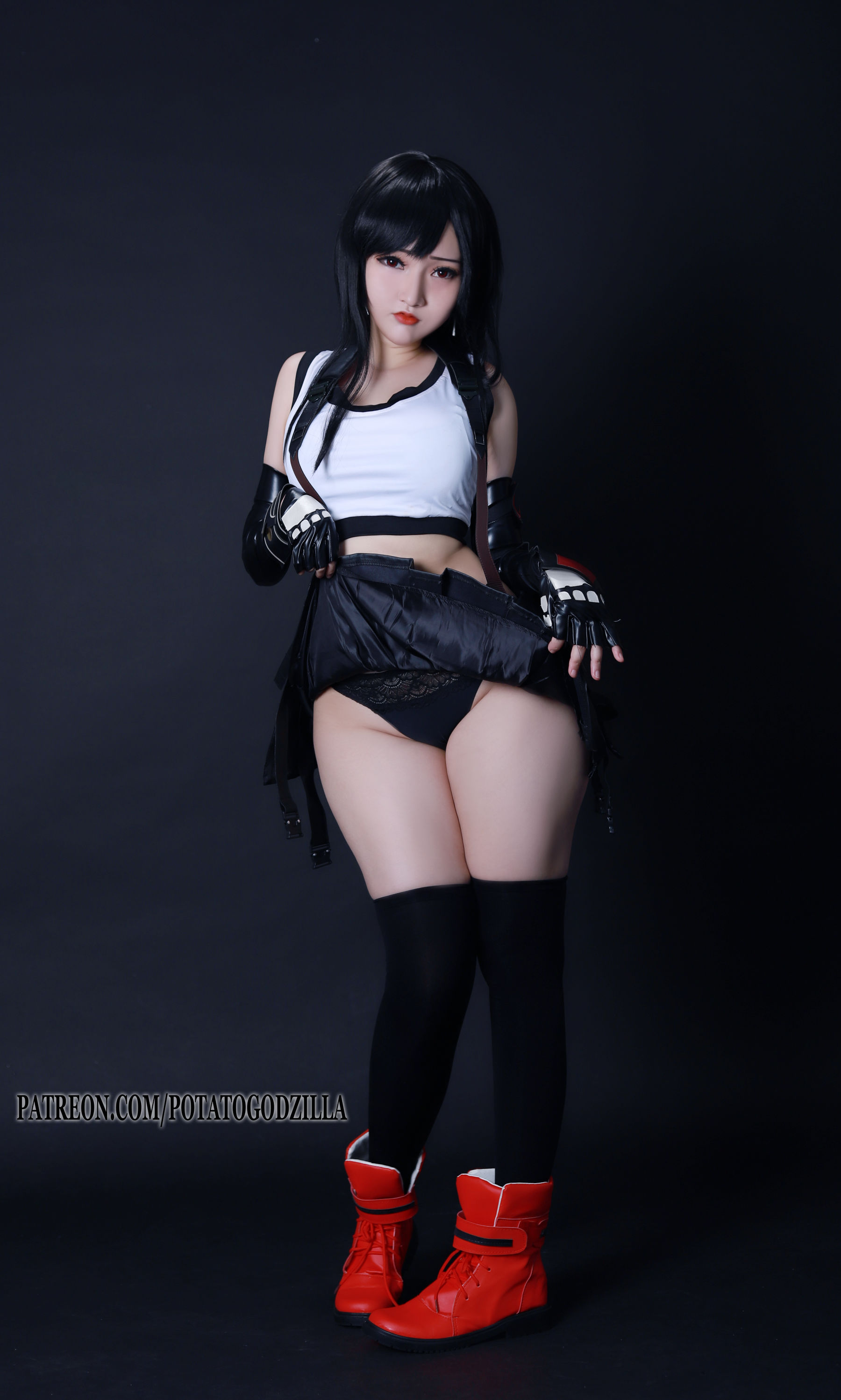 Coser小姐姐Potato Godzilla – Tifa [97P] 插图4