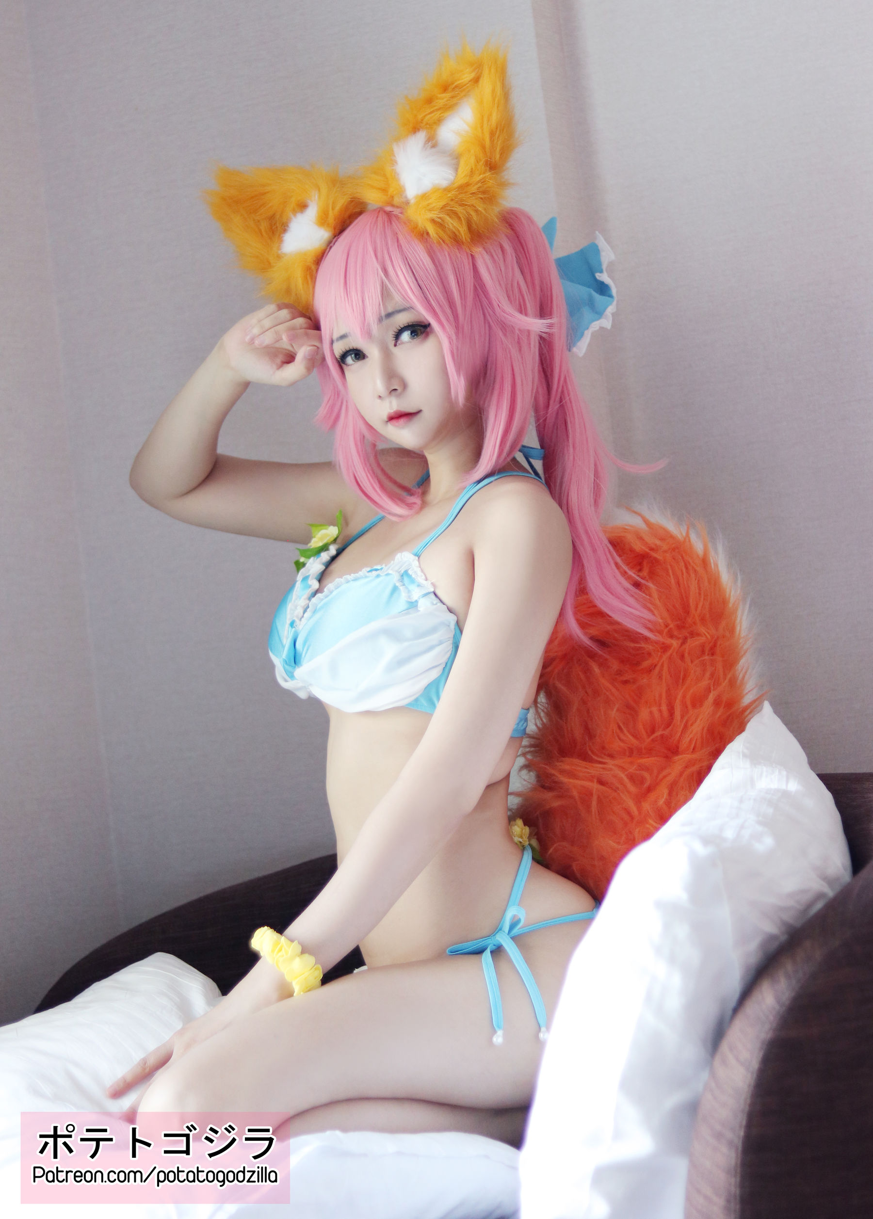 Coser小姐姐Potato Godzilla – Tamamo Bikini [20P] 插图6