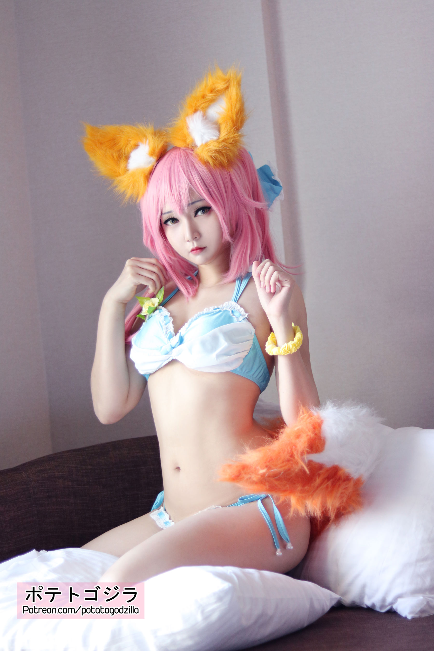 Coser小姐姐Potato Godzilla – Tamamo Bikini [20P] 插图8