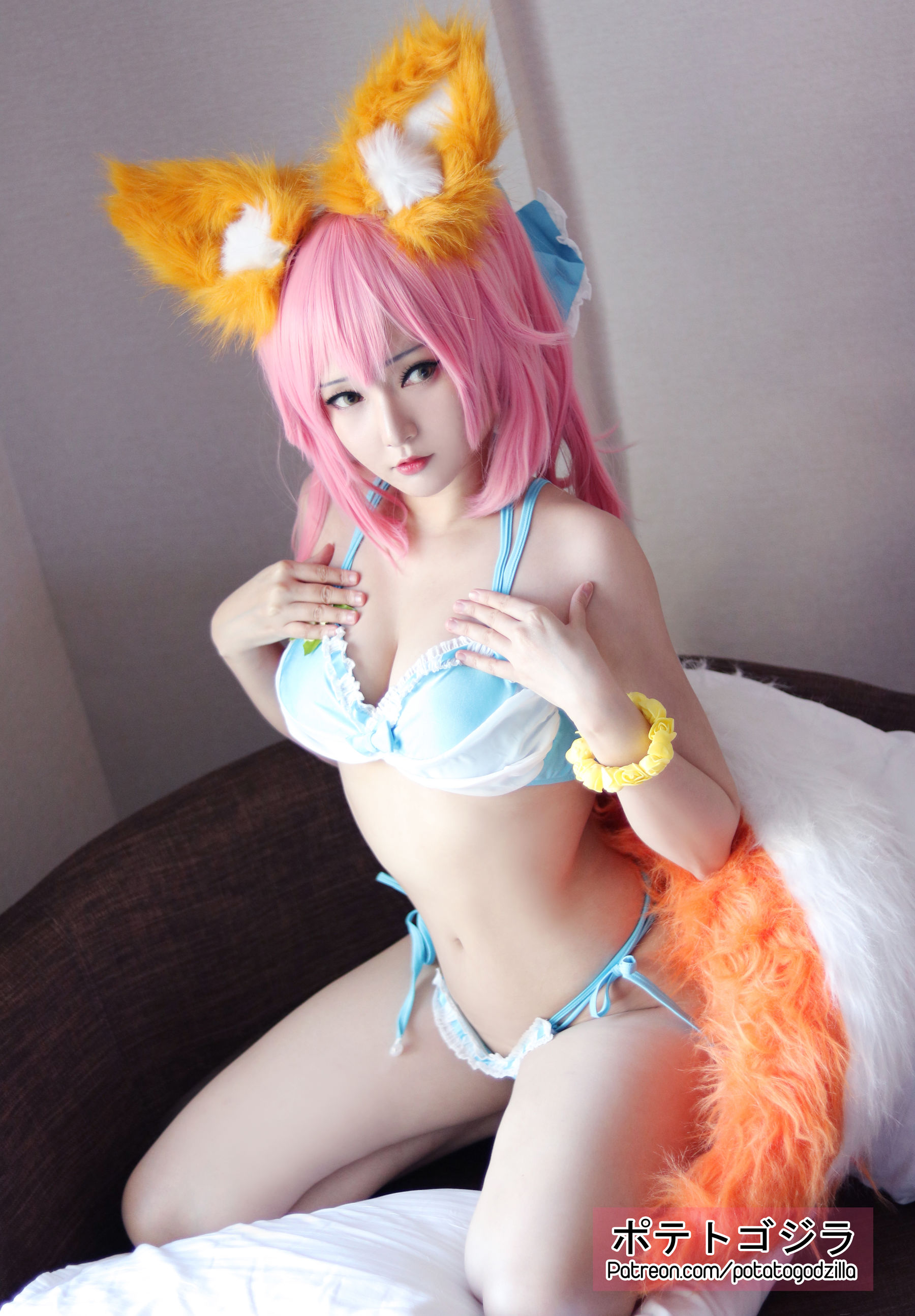 Coser小姐姐Potato Godzilla – Tamamo Bikini [20P] 插图9