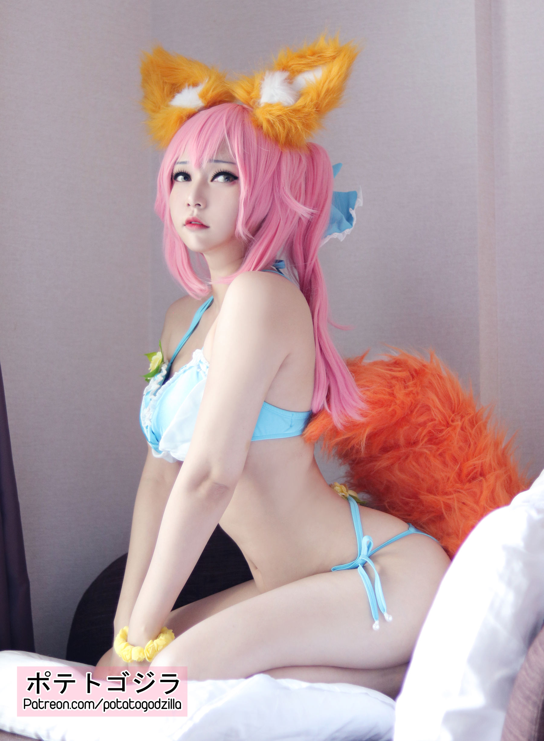 Coser小姐姐Potato Godzilla – Tamamo Bikini [20P] 插图7