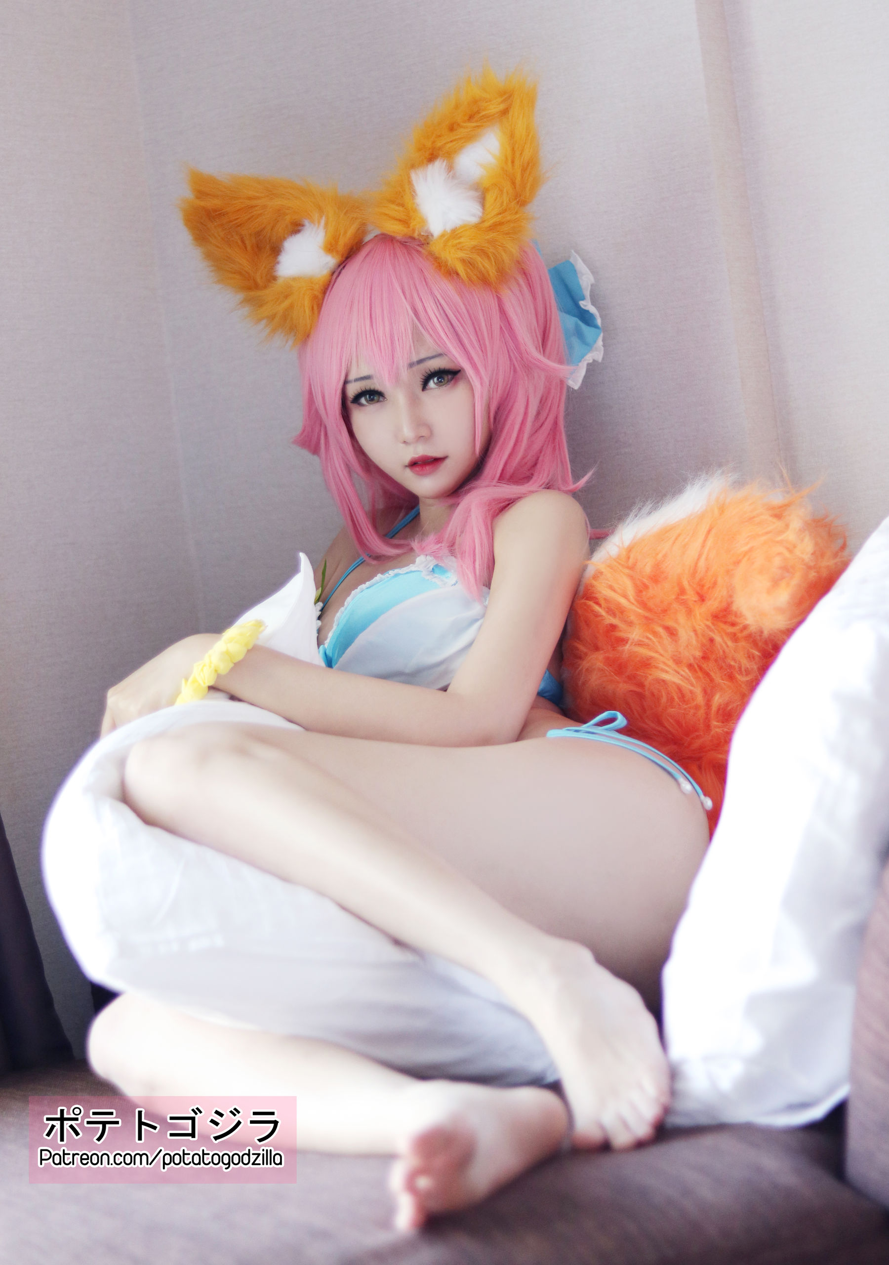 Coser小姐姐Potato Godzilla – Tamamo Bikini [20P] 插图5