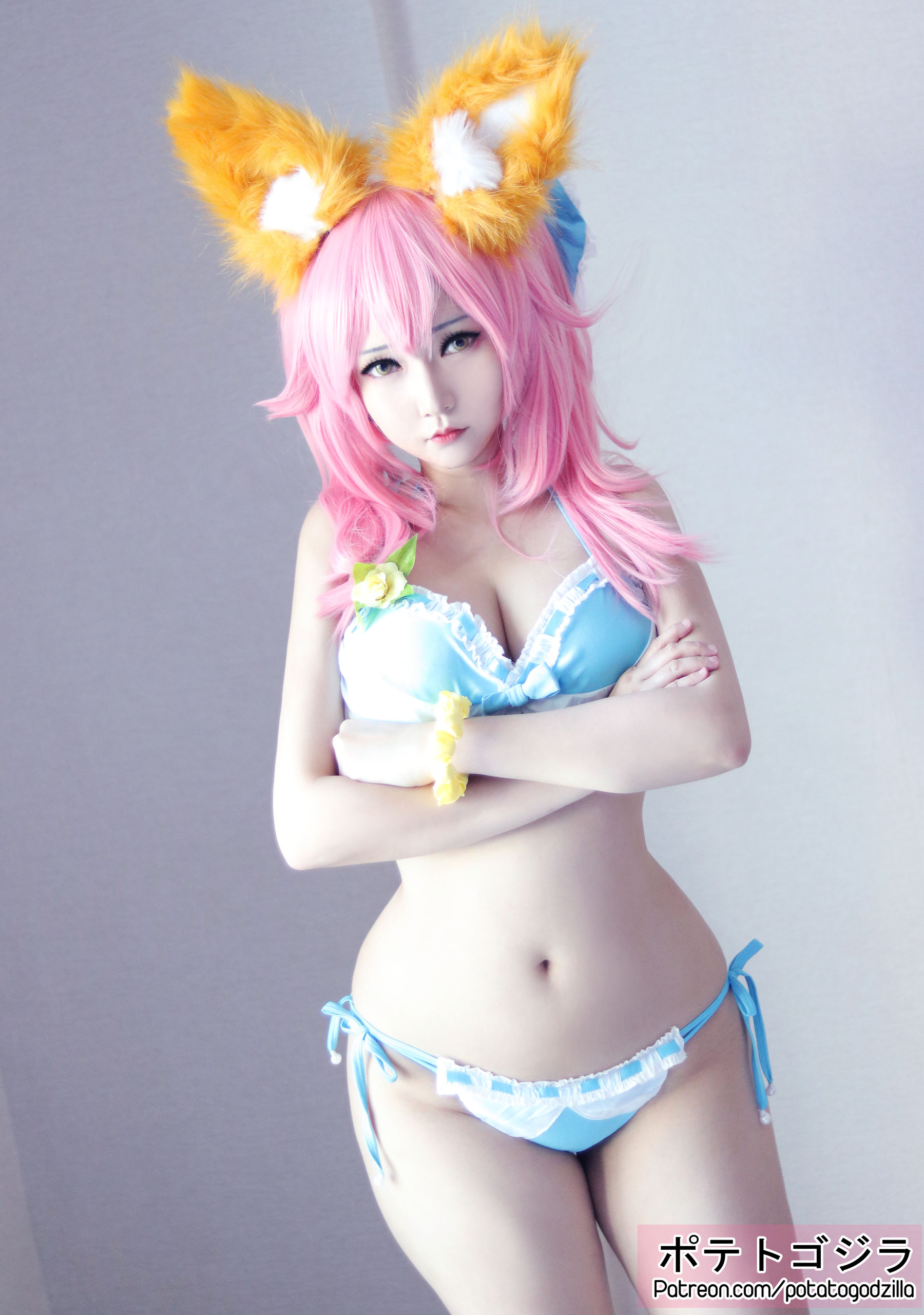 Coser小姐姐Potato Godzilla – Tamamo Bikini [20P] 插图2