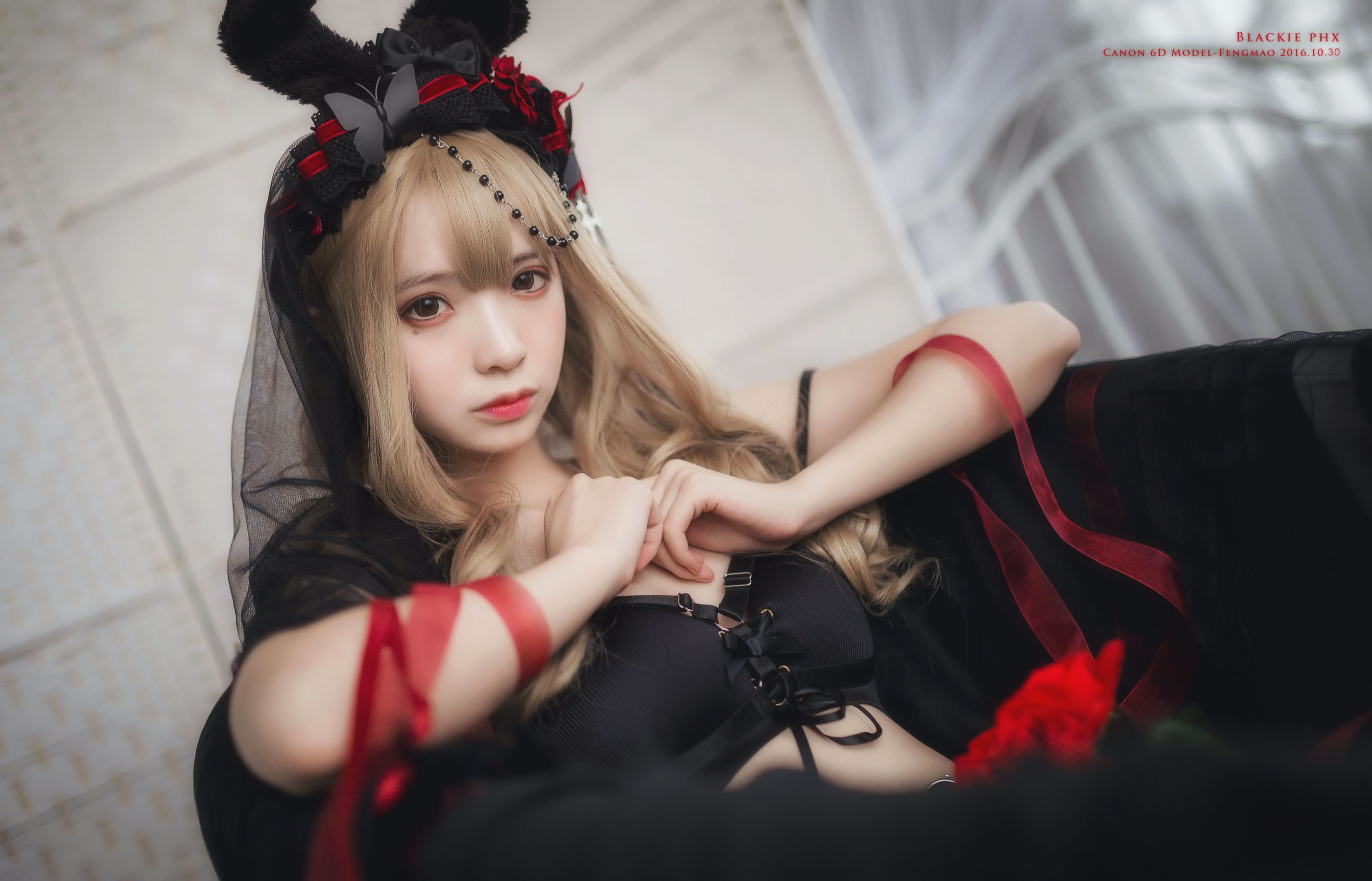 [Cosplay写真] 疯猫ss – 黑色玫瑰 [20P] 插图6