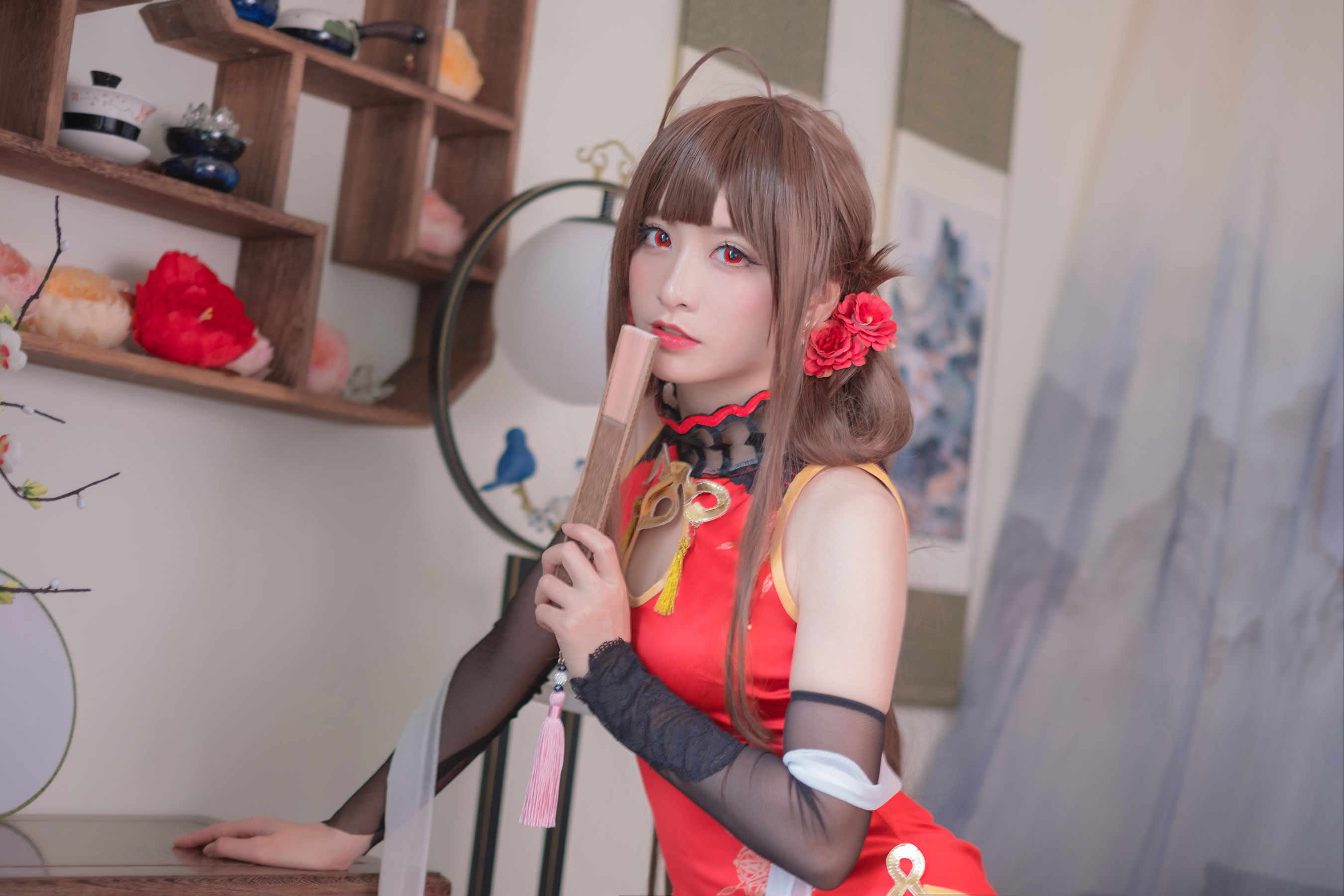 [Cosplay写真] Coser星野saori – DSR-50 红牡丹 [10P] 插图9