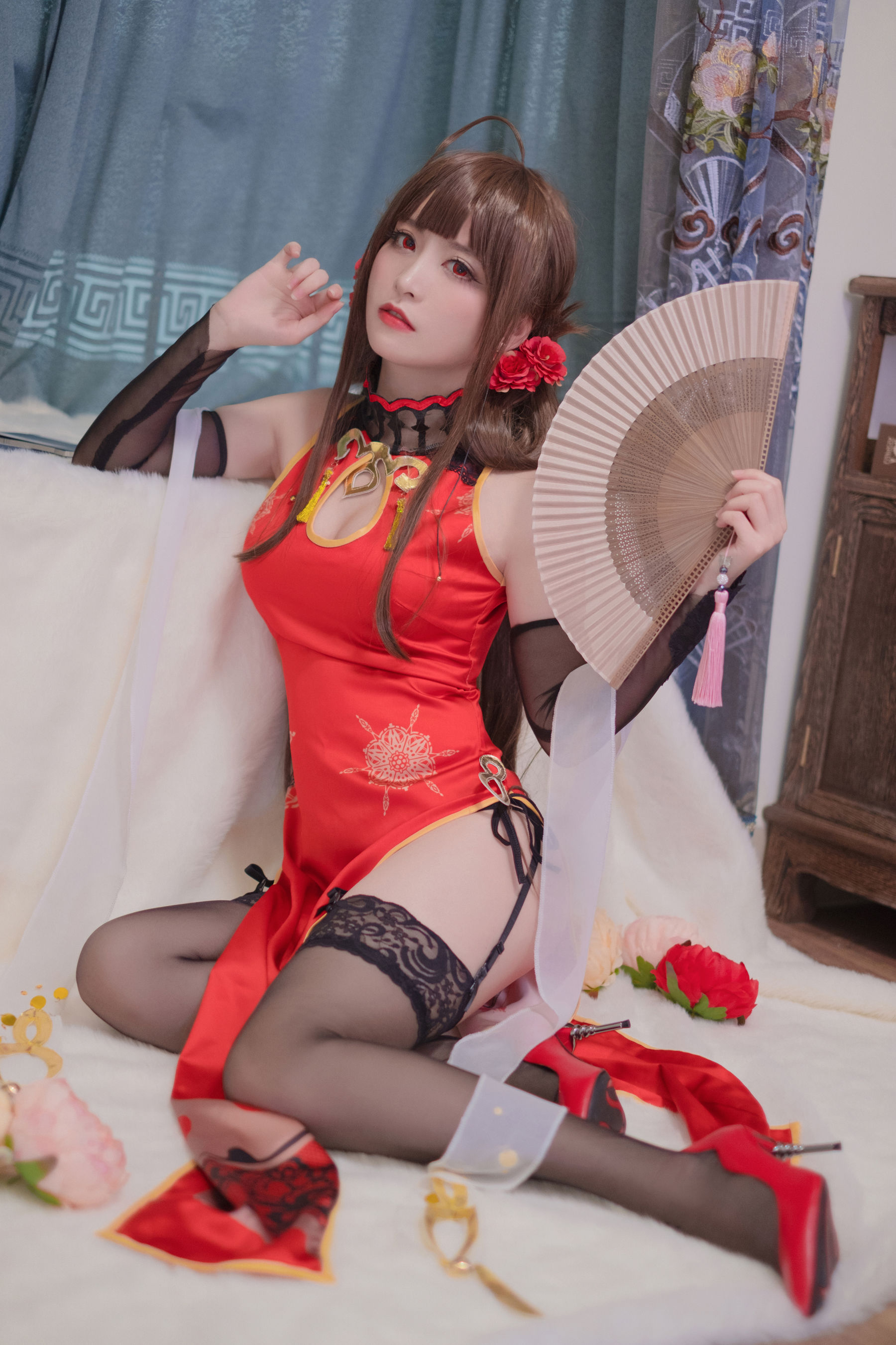 [Cosplay写真] Coser星野saori – DSR-50 红牡丹 [10P] 插图10