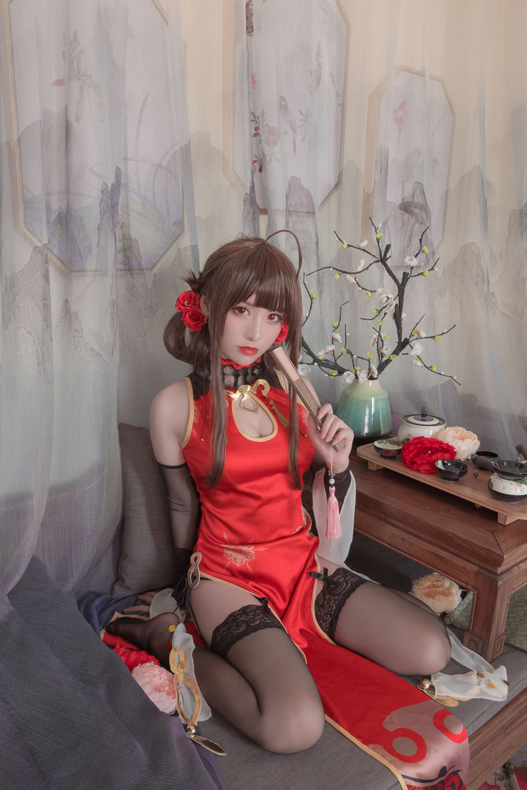 [Cosplay写真] Coser星野saori – DSR-50 红牡丹 [10P] 插图4