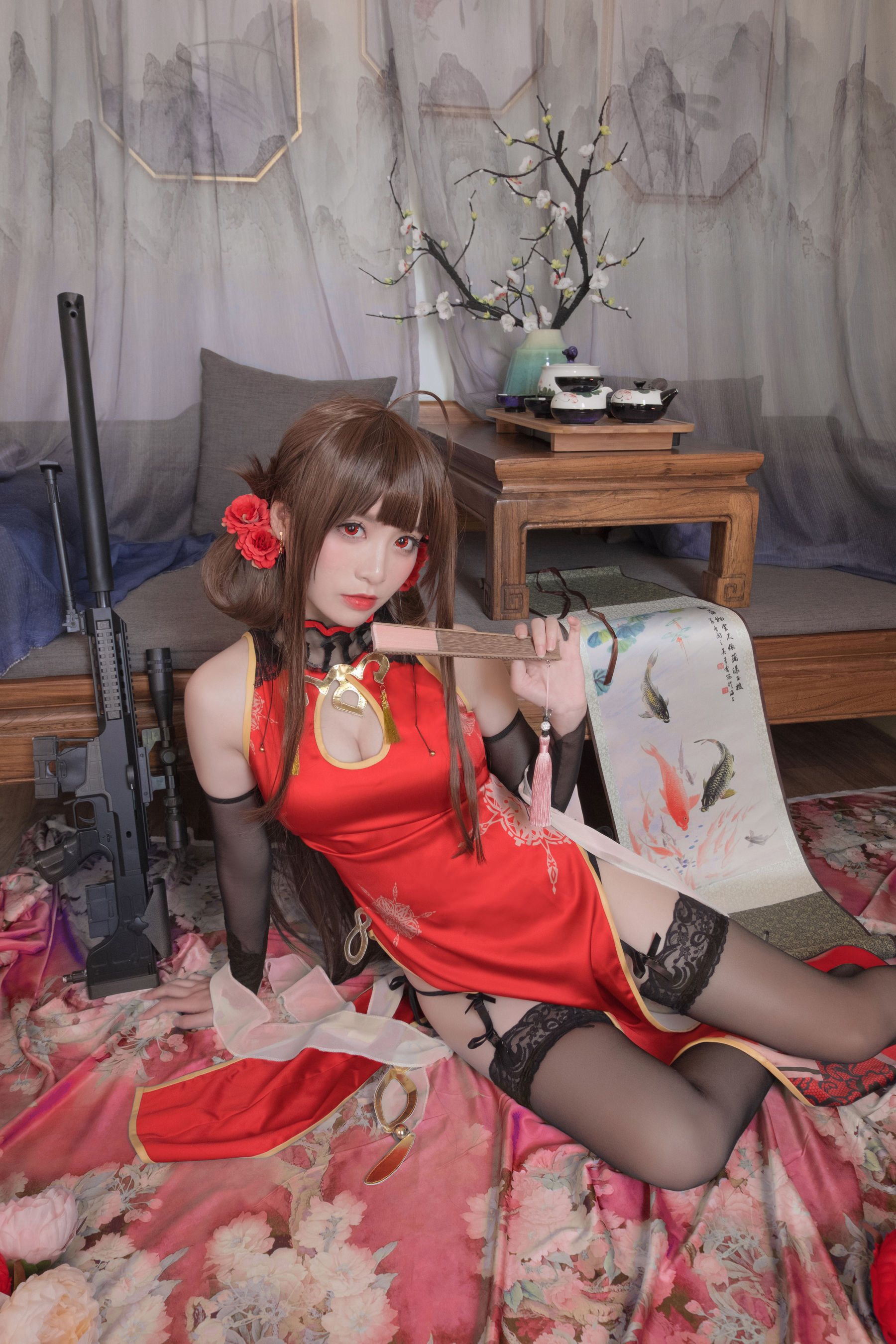 [Cosplay写真] Coser星野saori – DSR-50 红牡丹 [10P] 插图6