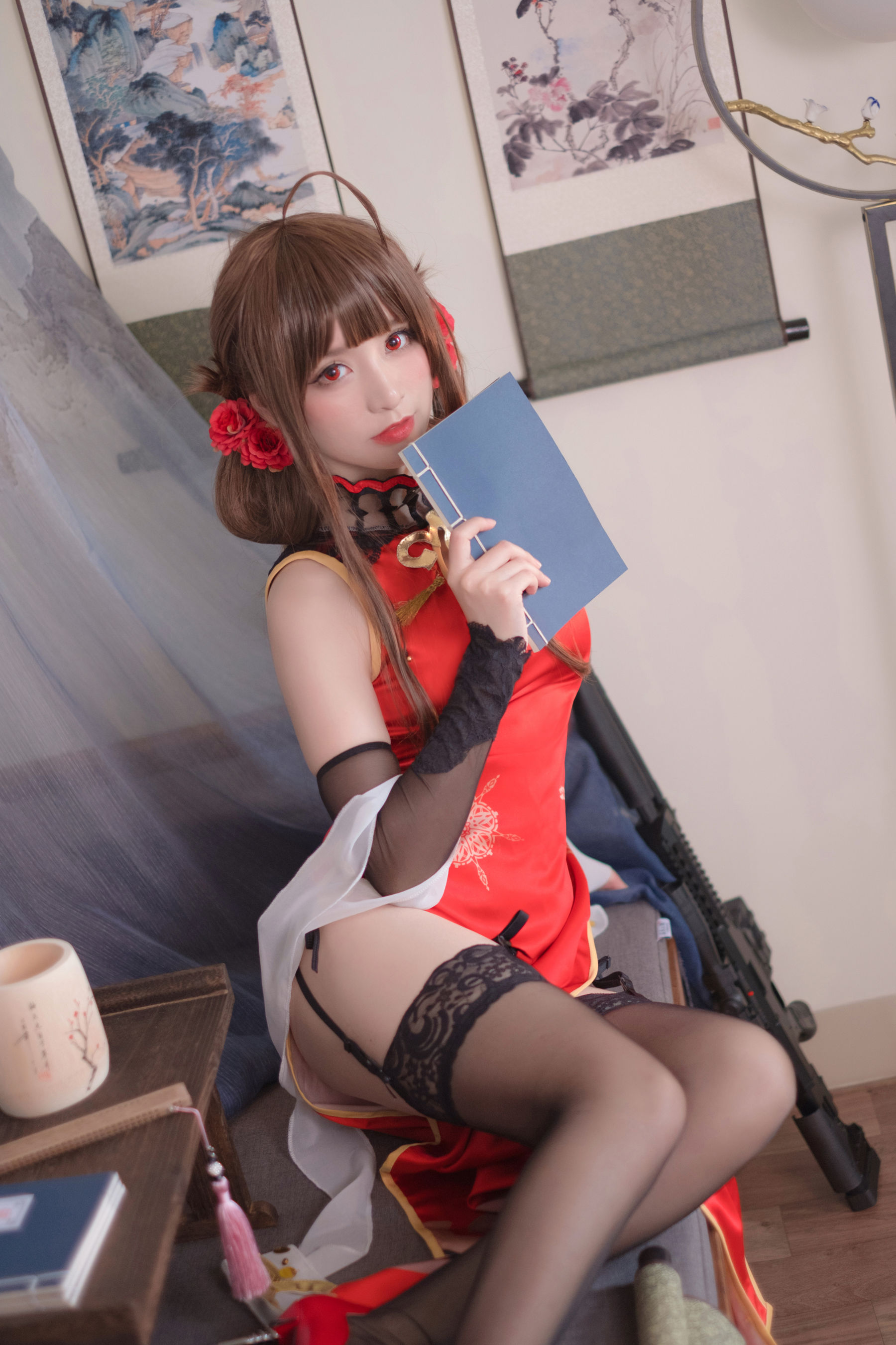 [Cosplay写真] Coser星野saori – DSR-50 红牡丹 [10P] 插图7