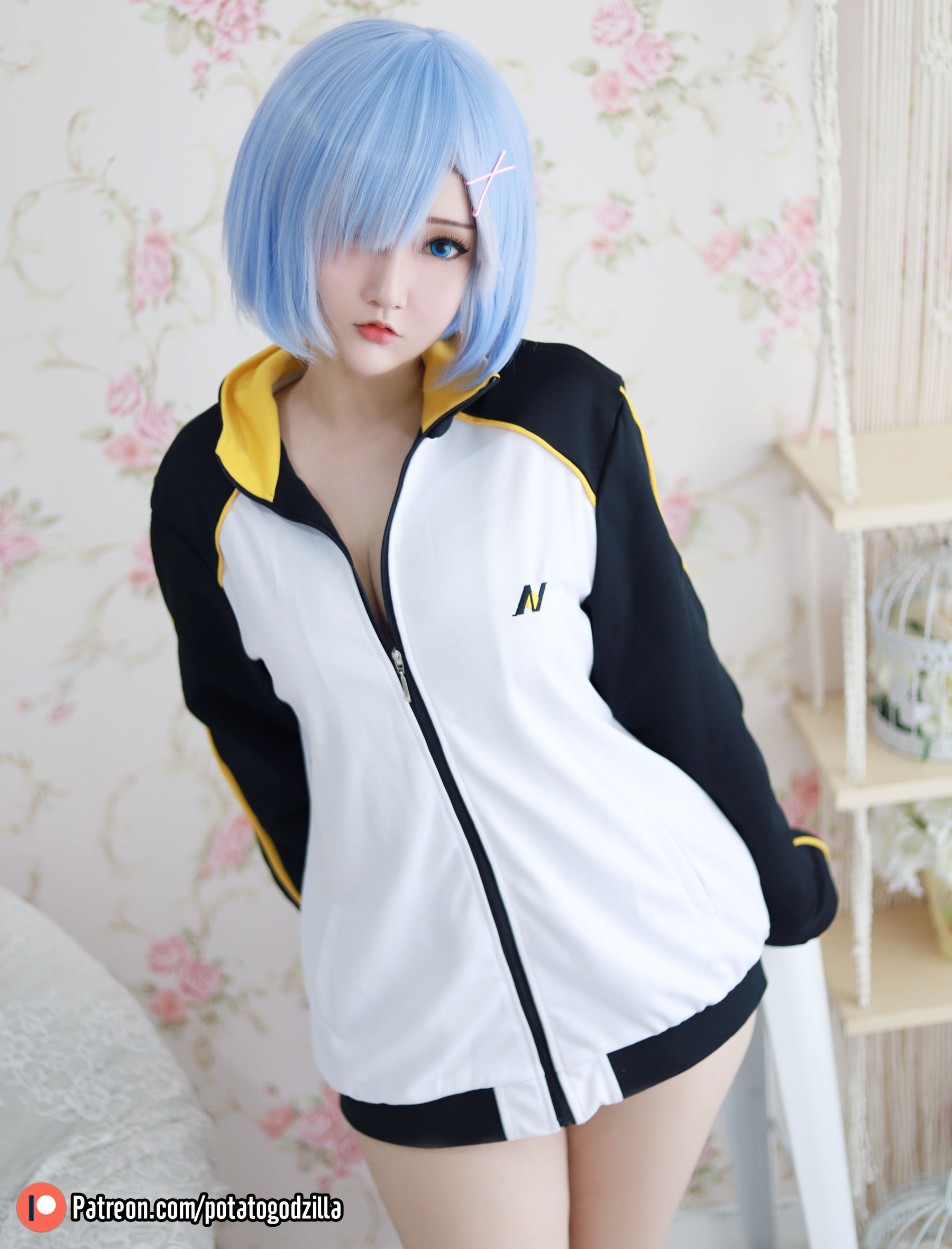 Coser小姐姐Potato Godzilla – Rem In Subaru Jacket [30P] 插图4