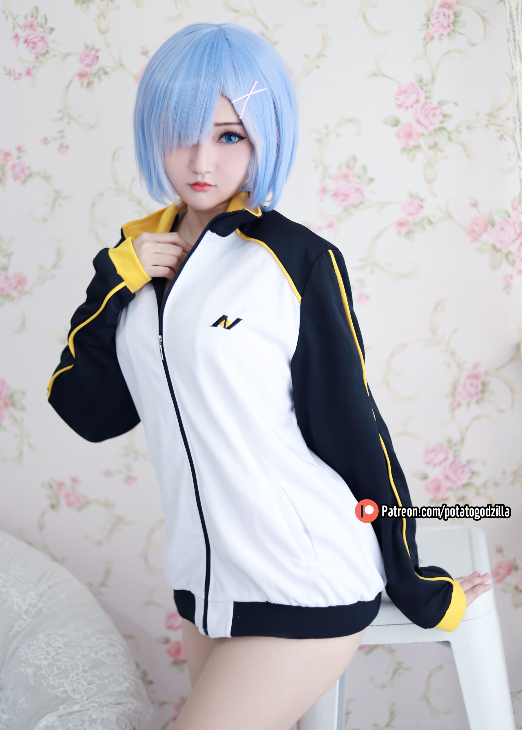 Coser小姐姐Potato Godzilla – Rem In Subaru Jacket [30P] 插图6