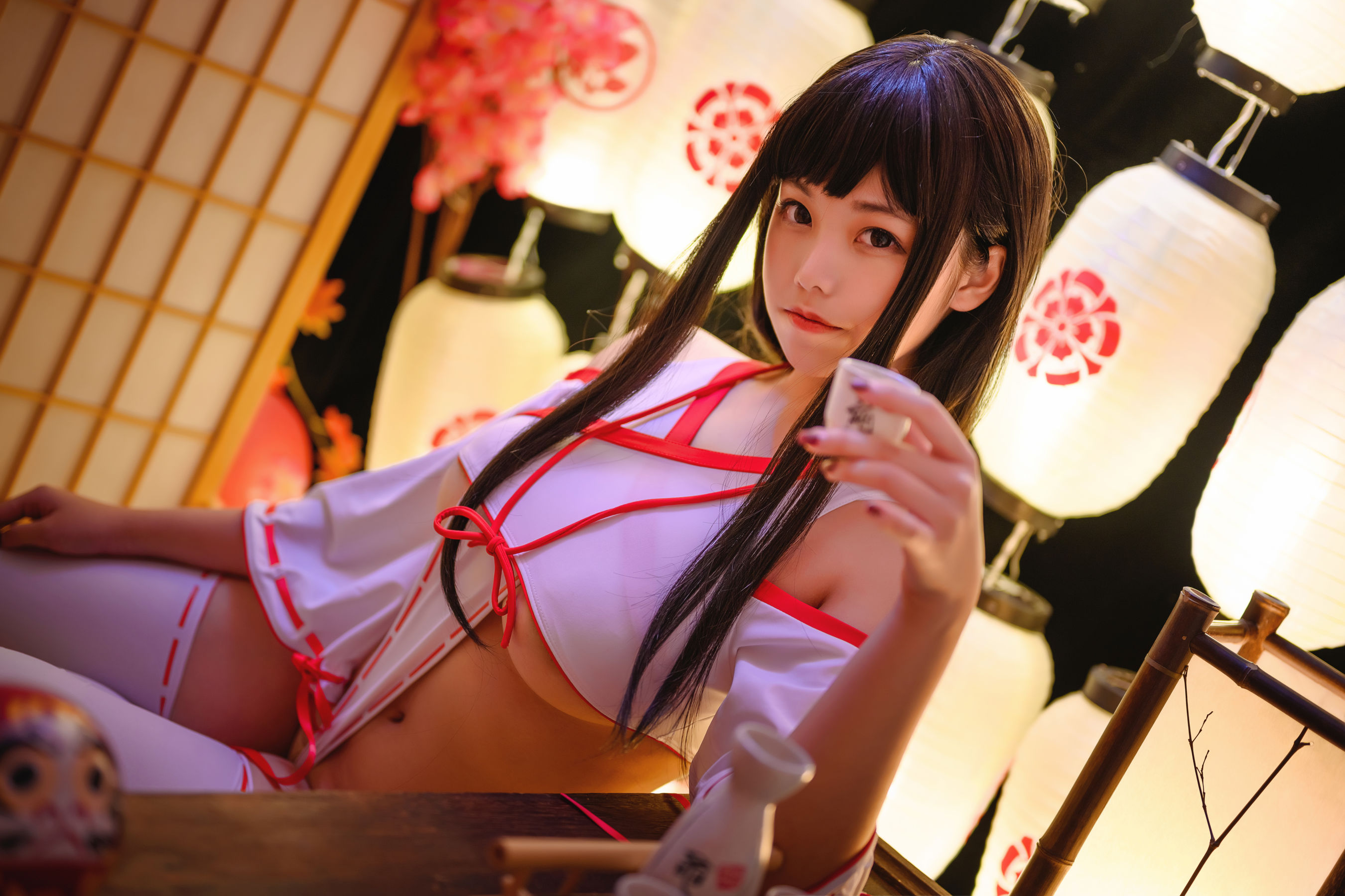 [Cosplay写真] 萌系小姐姐蜜汁猫裘 – 巫女 [32P] 插图6