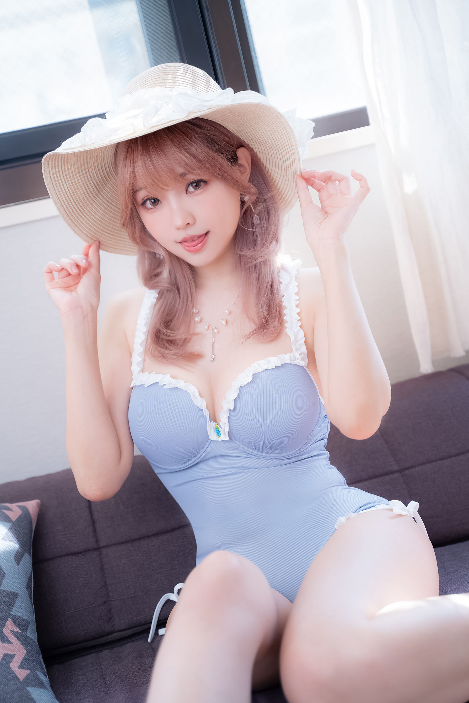 Ely_eee(ElyEE子) – Mist Blue Lady [37P] 插图3