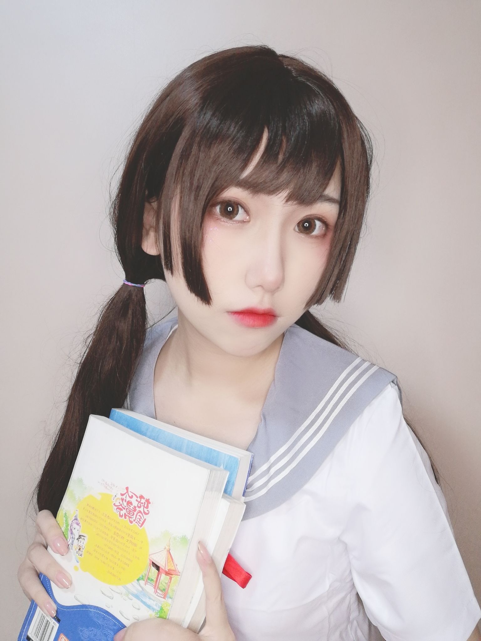 [Cosplay写真] 芋圆侑子SJ_ – 白丝jk [77P] 插图3