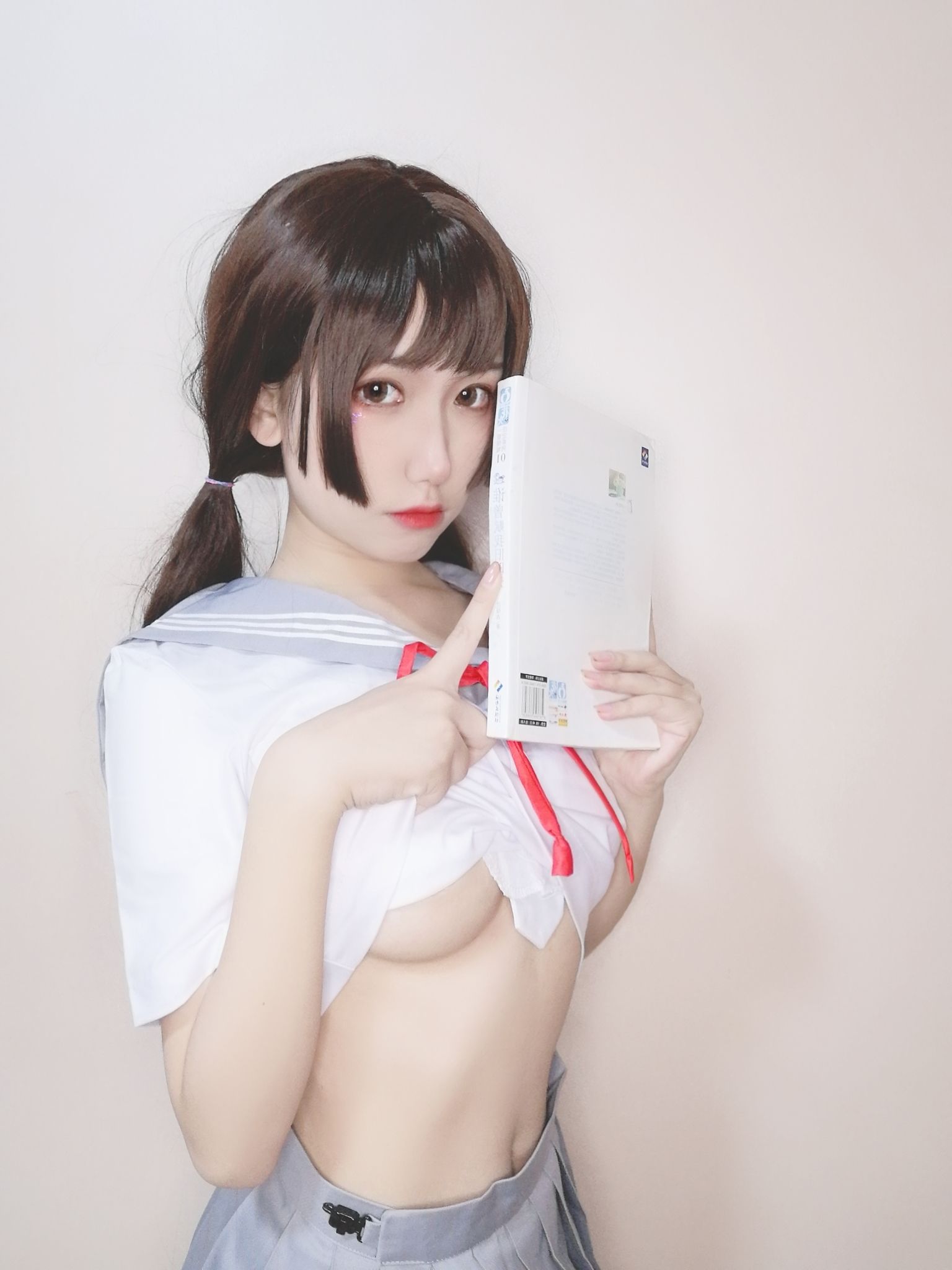 [Cosplay写真] 芋圆侑子SJ_ – 白丝jk [77P] 插图7