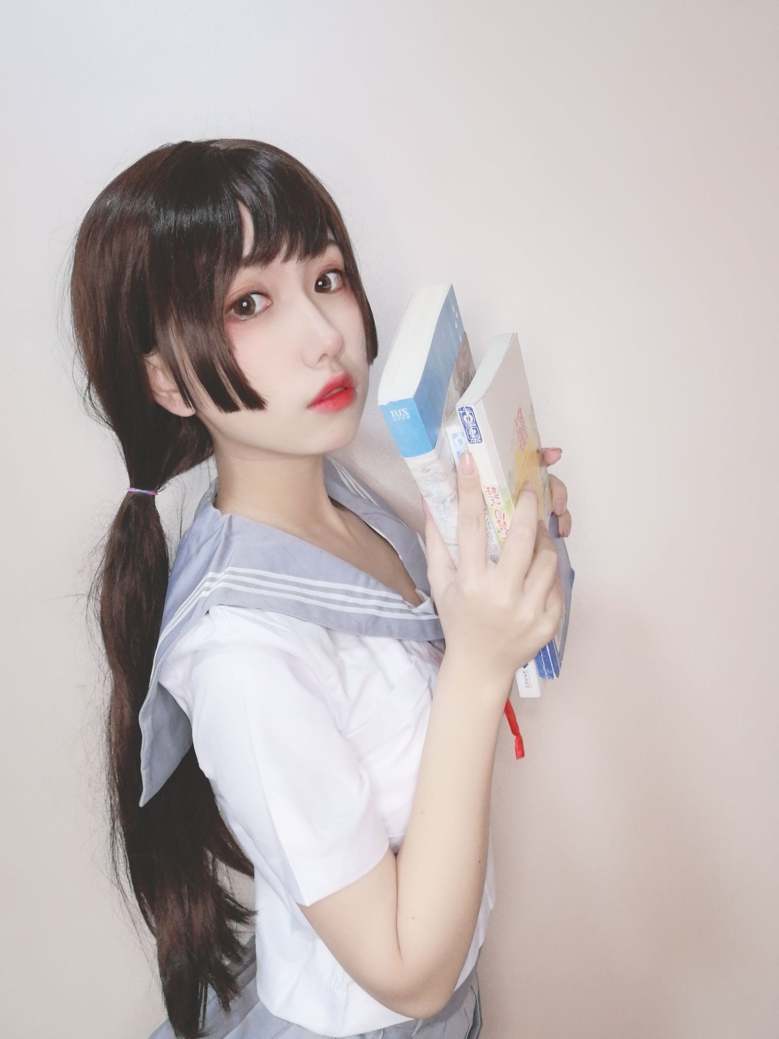 [Cosplay写真] 芋圆侑子SJ_ – 白丝jk [77P] 插图5