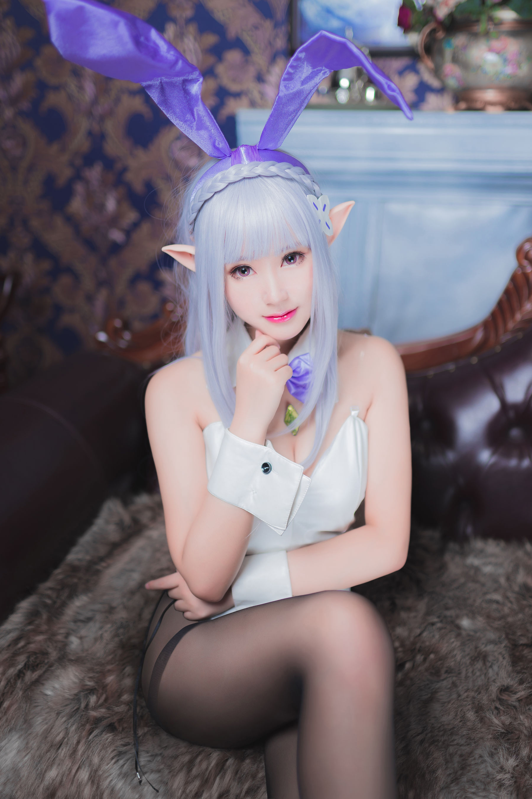 Cosplay沫小舞 – 艾米莉亚兔女郎 [18P] 插图7