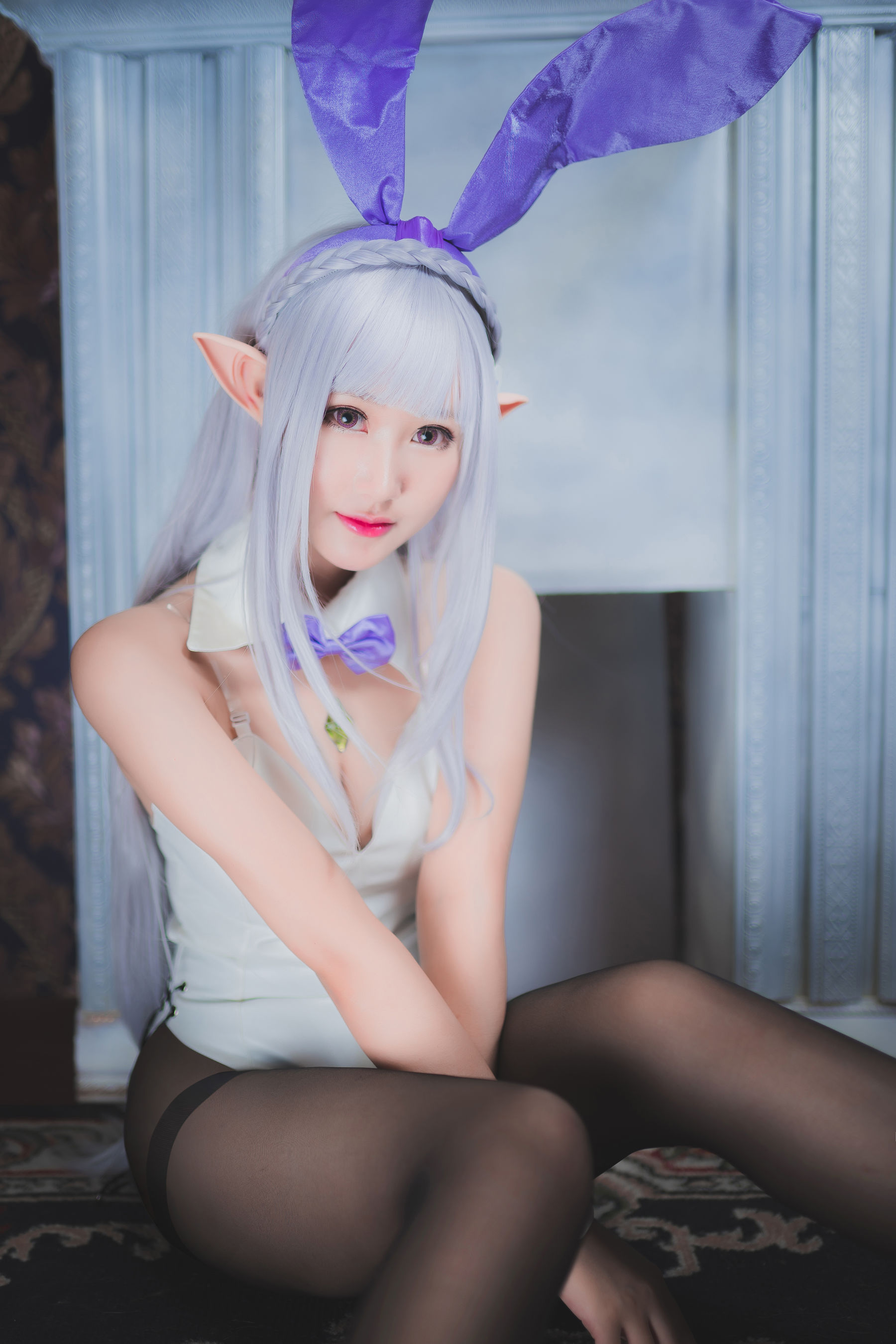 Cosplay沫小舞 – 艾米莉亚兔女郎 [18P] 插图9