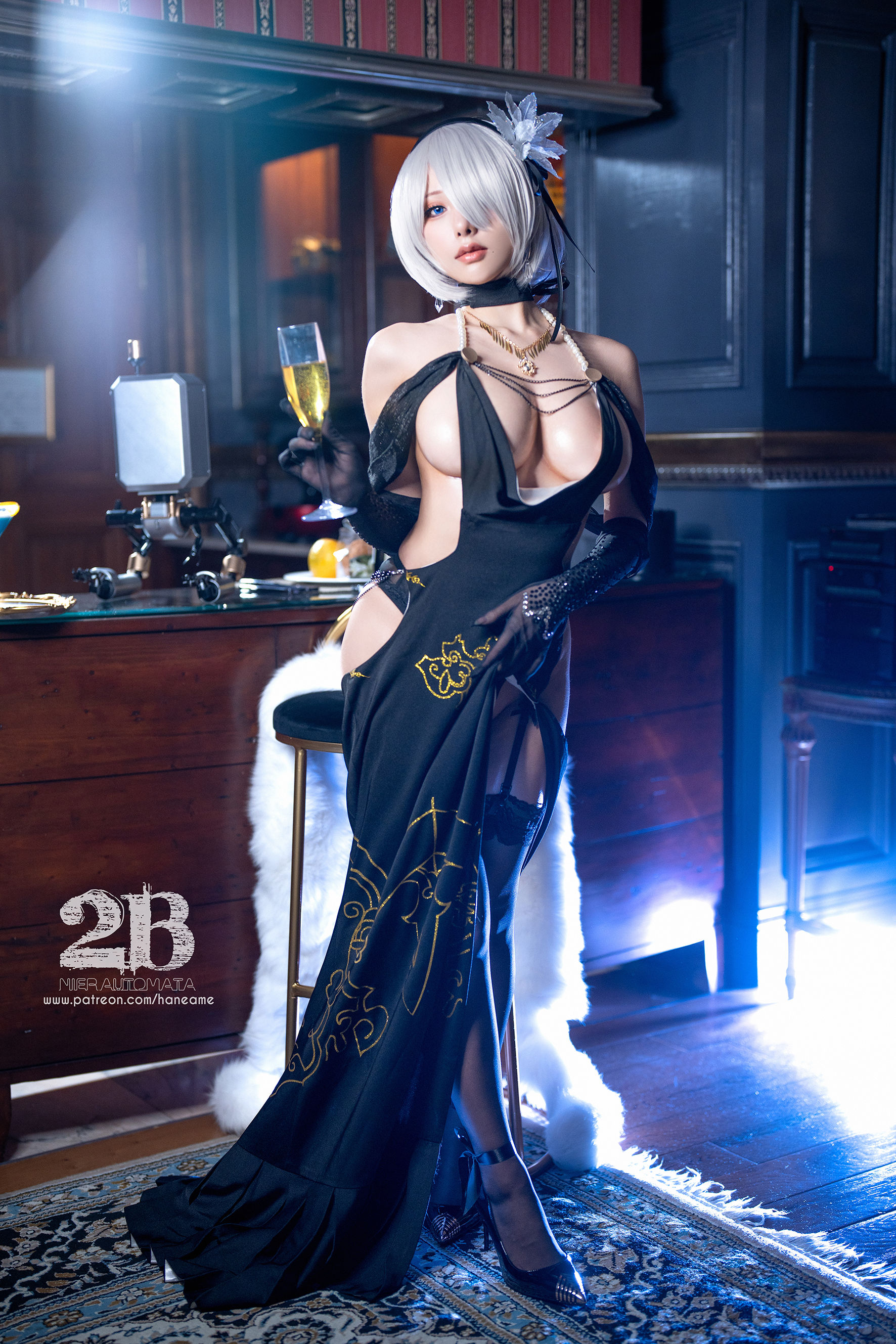 Hane Ame 雨波写真 – Nier 2B Gown [30P] 插图10