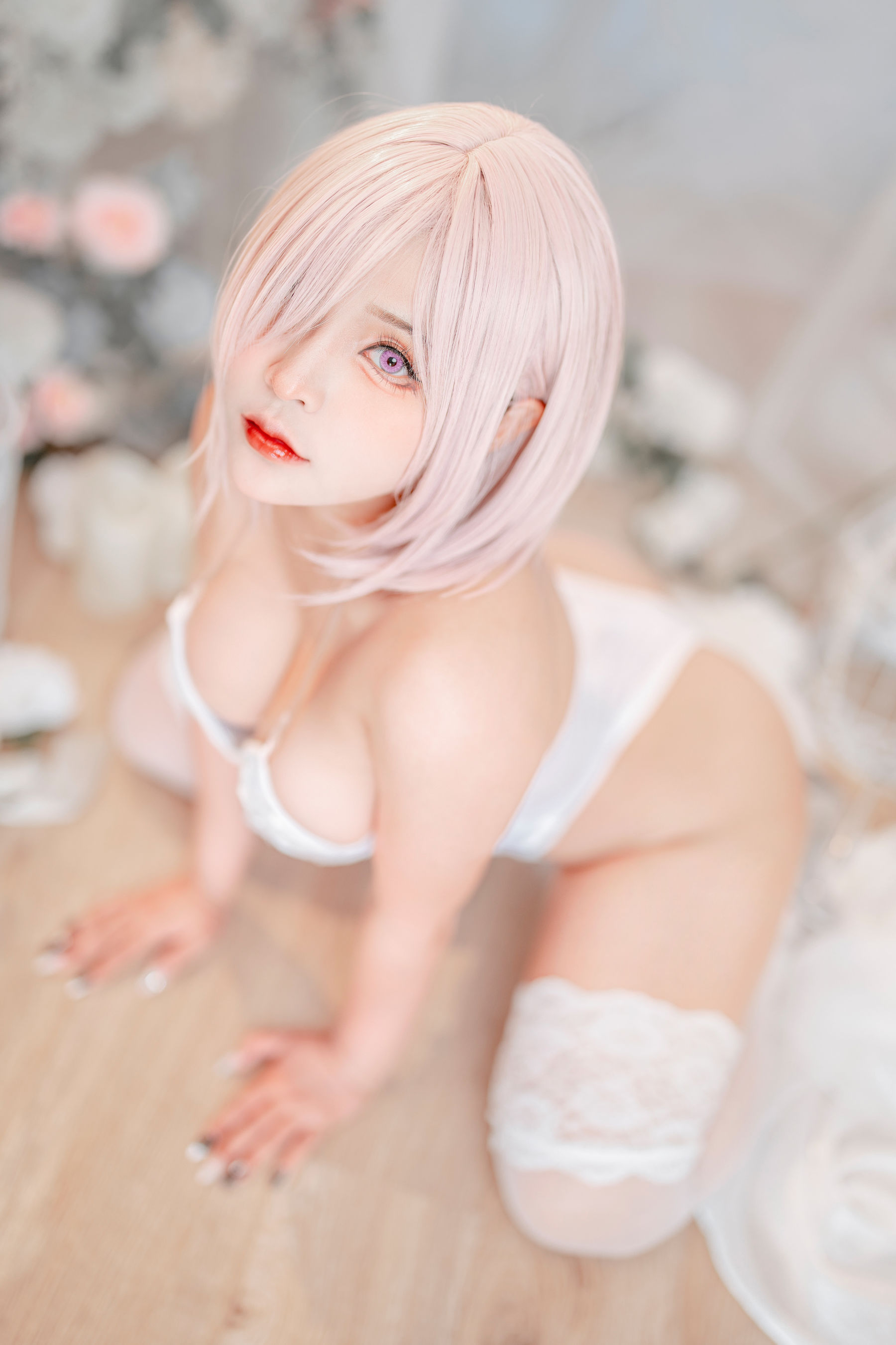 Sayo Momo – Mashu white lingerie body oil [57P] 插图10