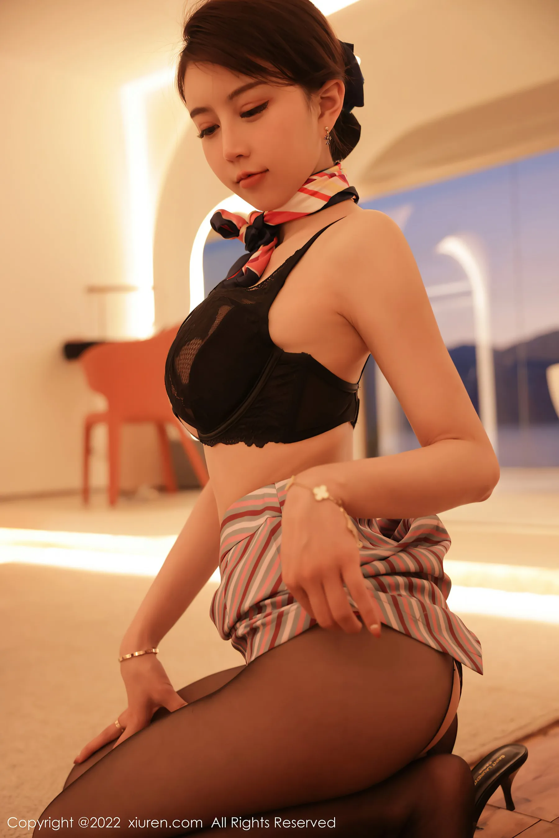 秀人网 No.4824 tina_甜仔 空姐制服蕾丝写真 插图10